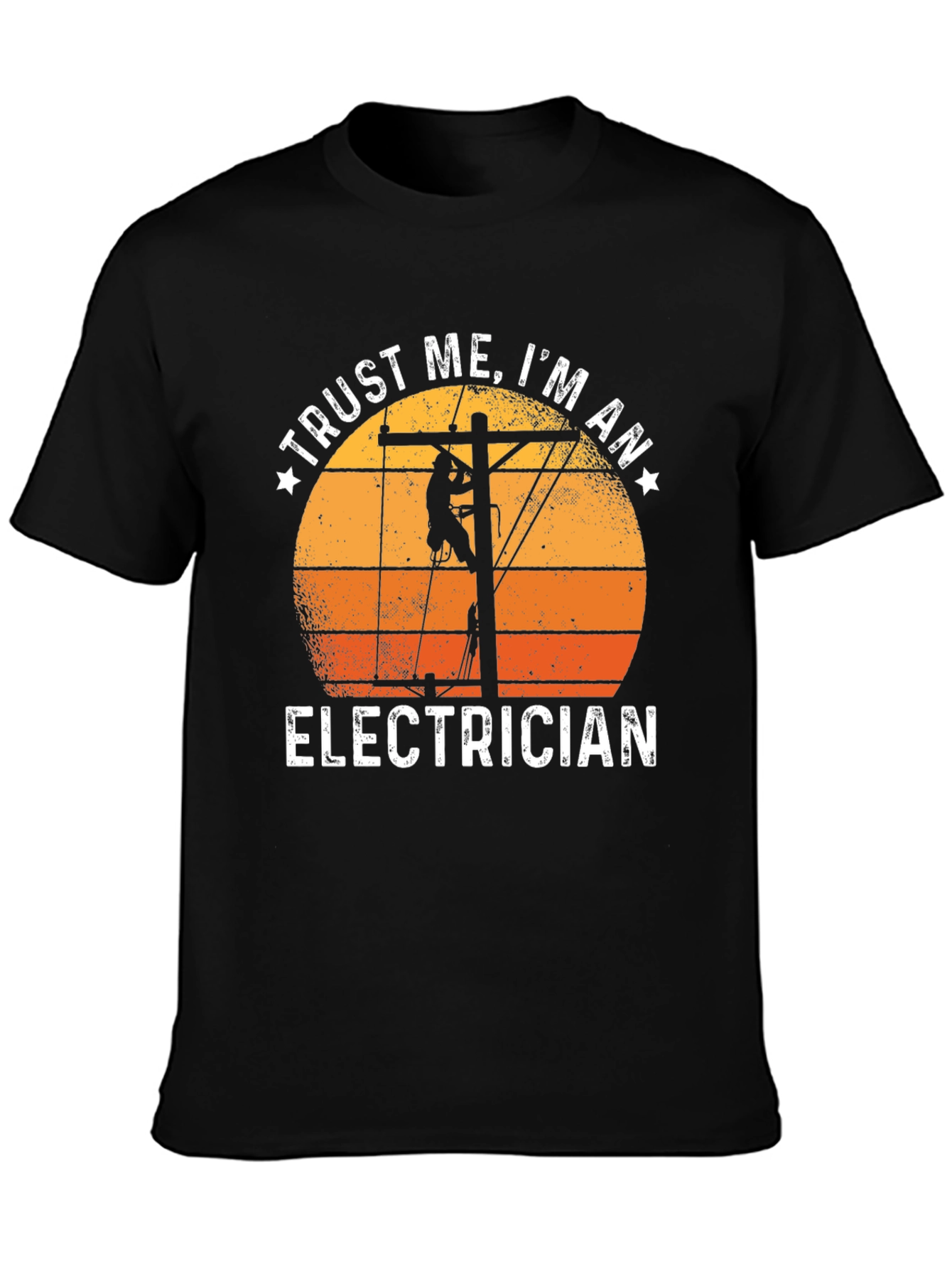 Trust Me Im An Electrician Black T-Shirt