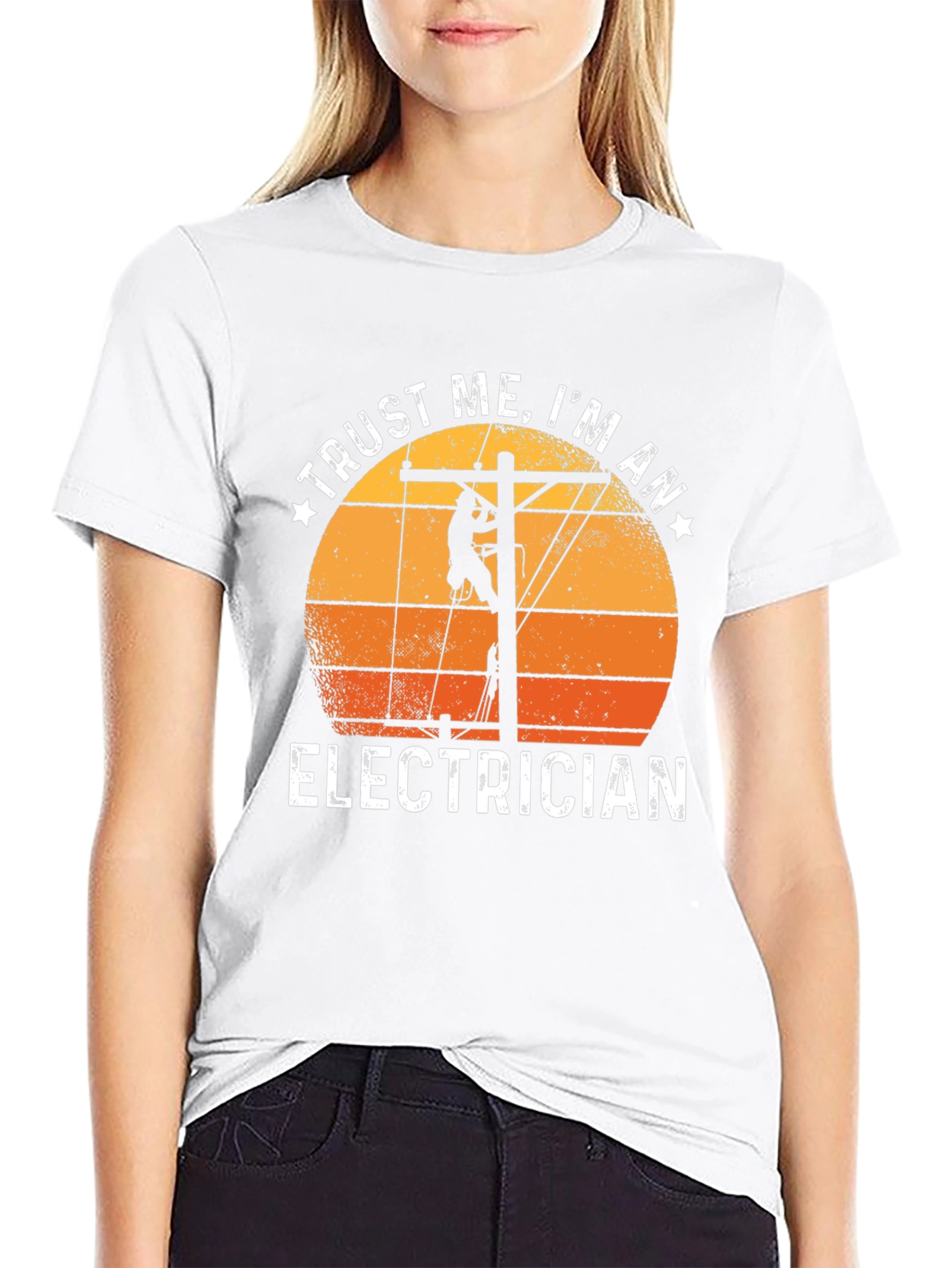 Trust Me Im An Electrician Black T-Shirt