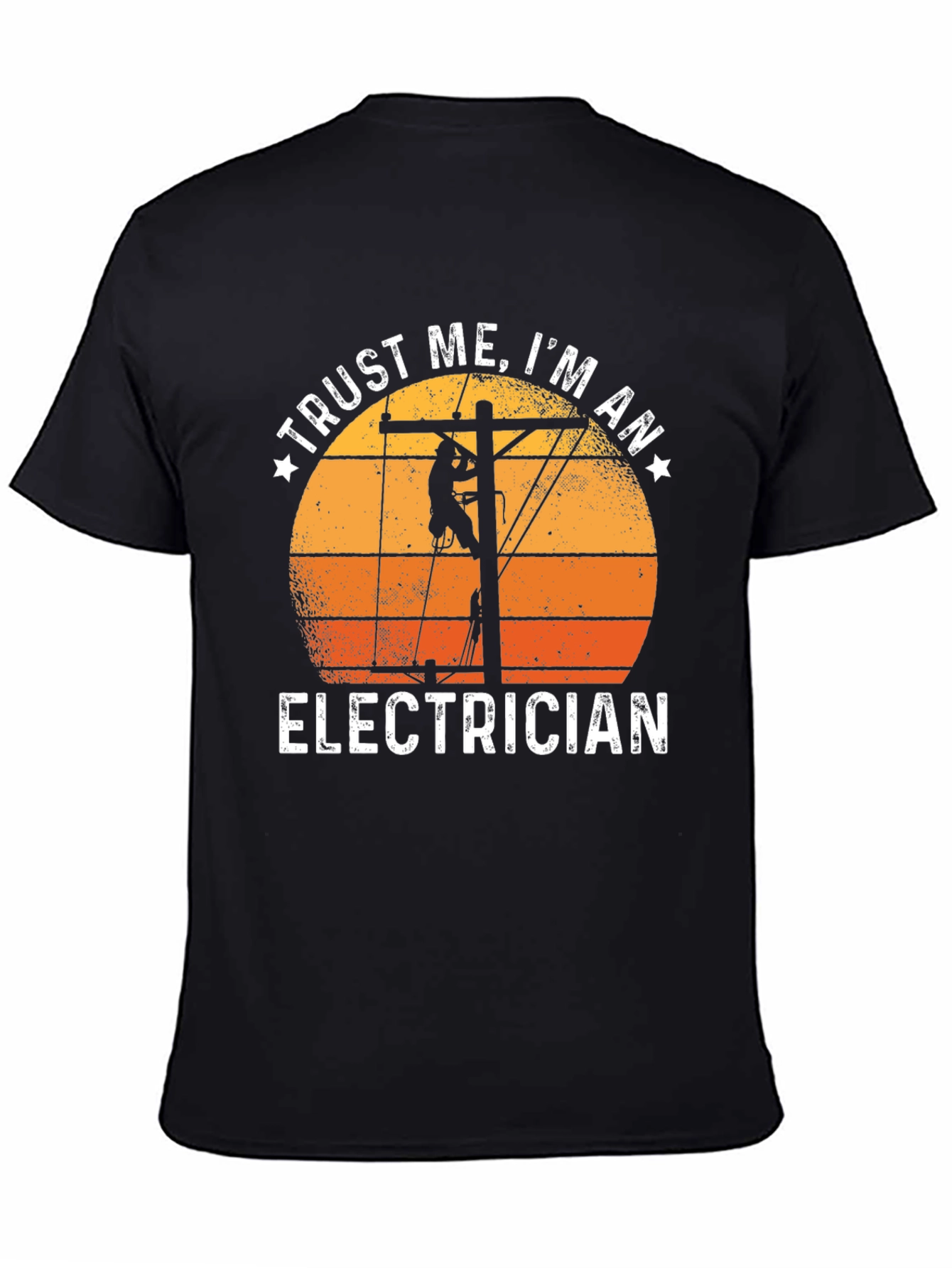 Trust Me Im An Electrician Black T-Shirt