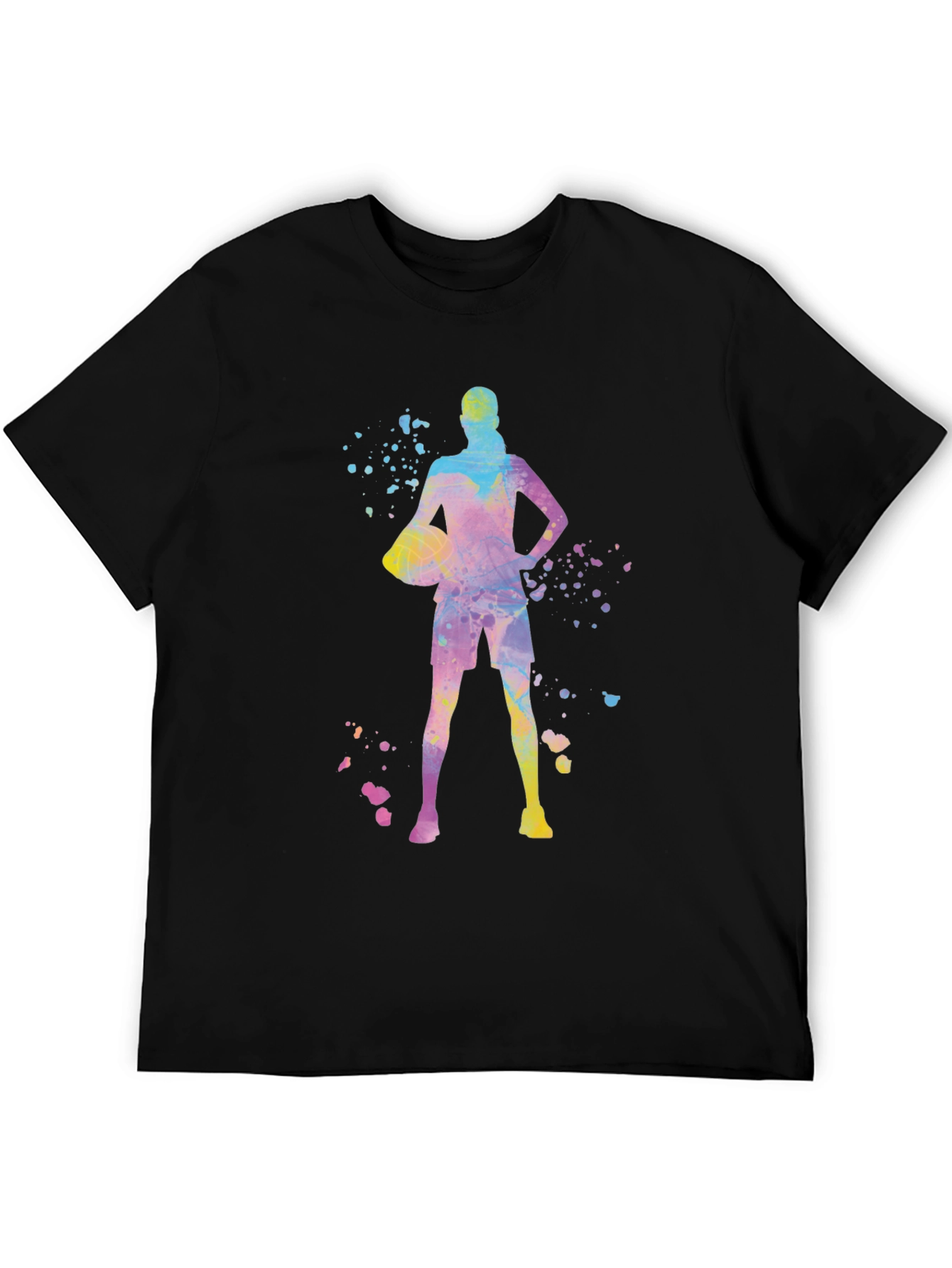 Basketball Player Graphic Tee - Trendy Sportswear