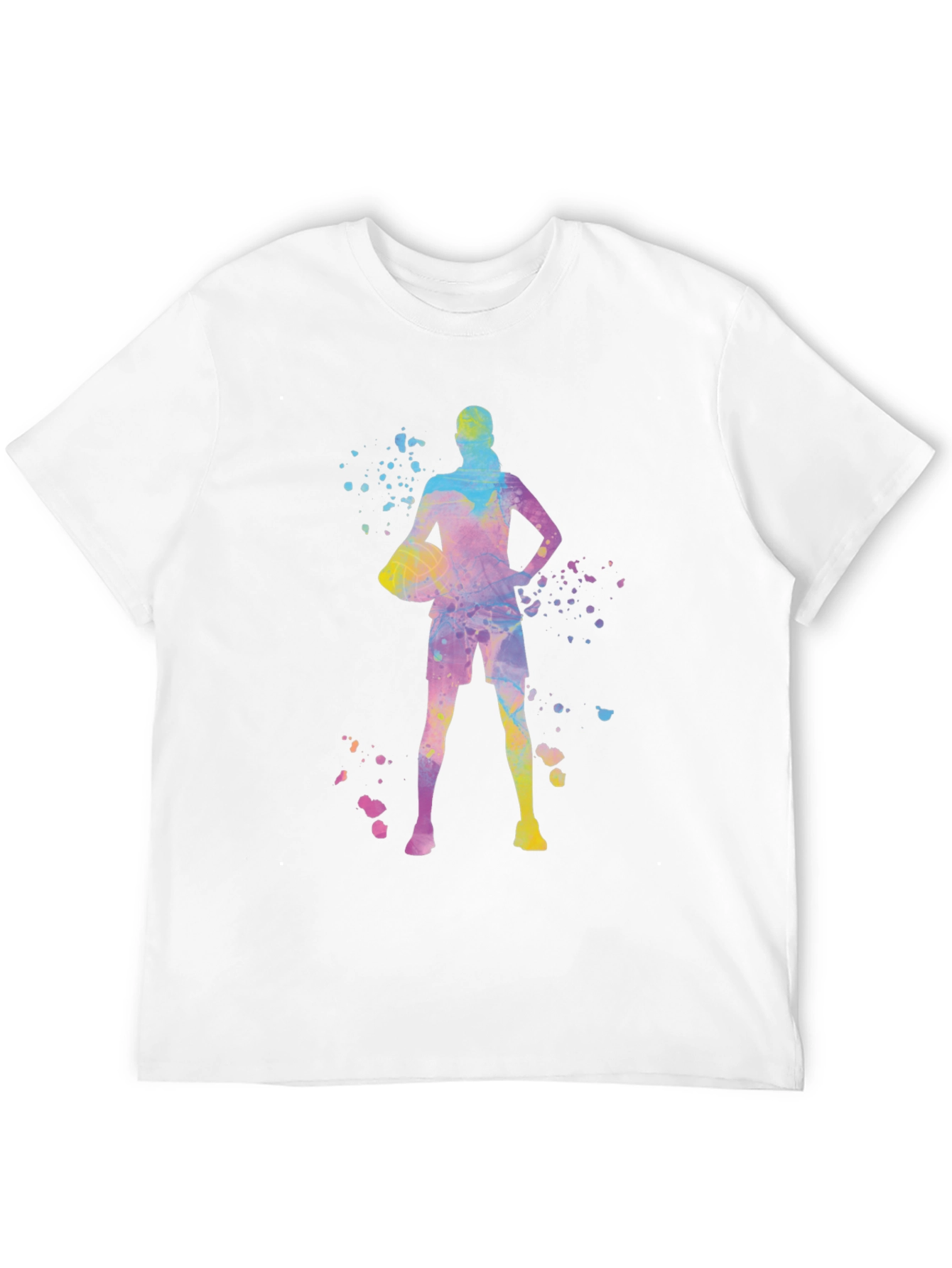 Basketball Player Graphic Tee - Trendy Sportswear
