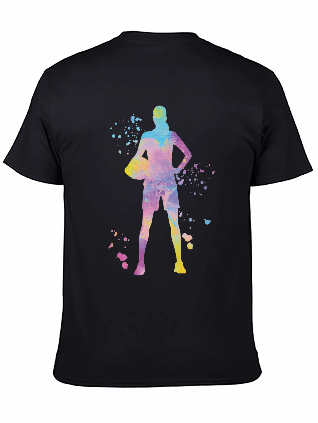 Basketball Player Graphic Tee - Trendy Sportswear