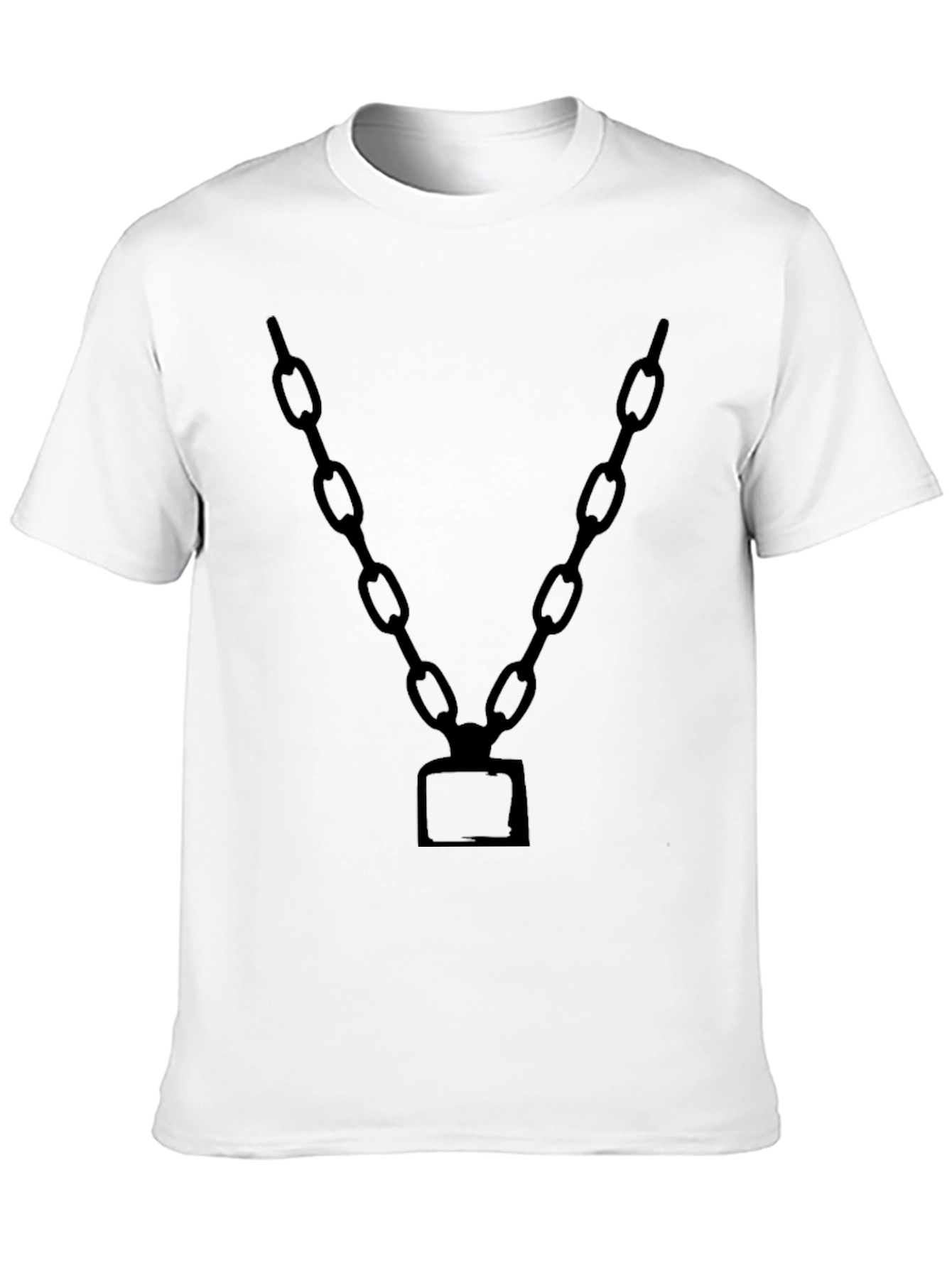 Chain Graphic Black T-Shirt