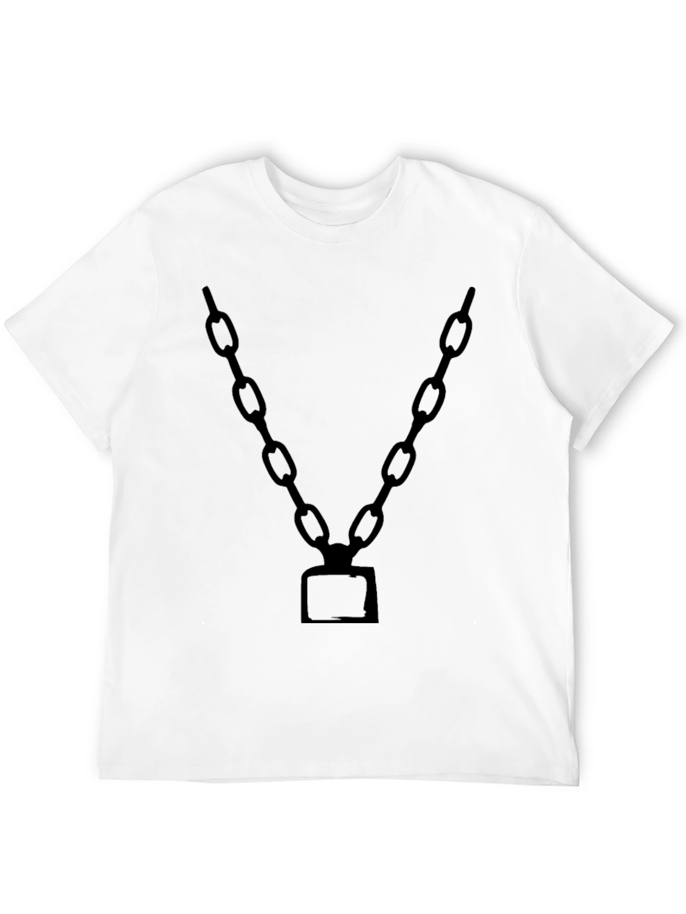 Chain Graphic Black T-Shirt