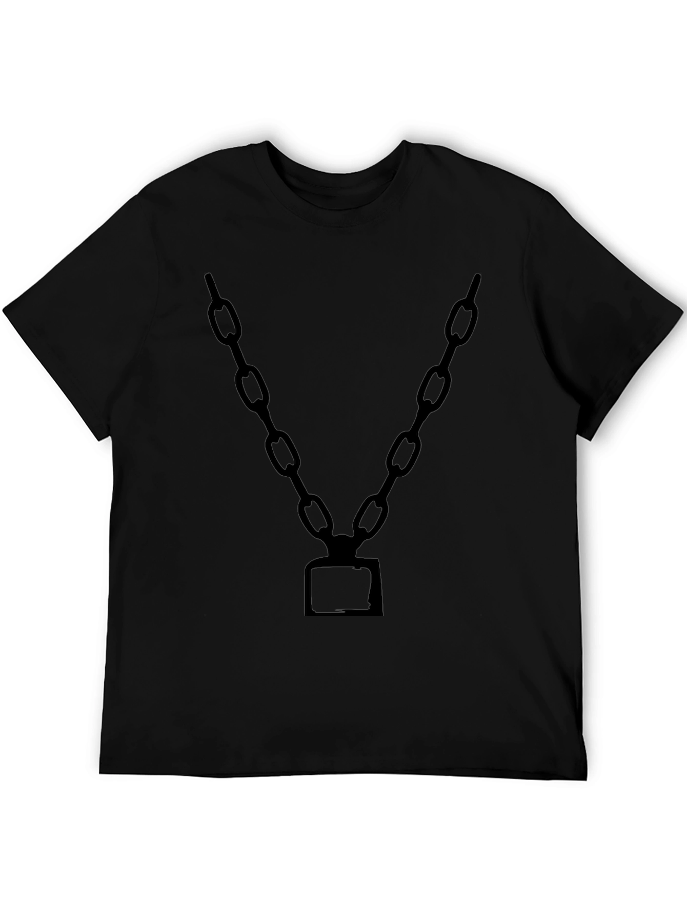 Chain Graphic Black T-Shirt