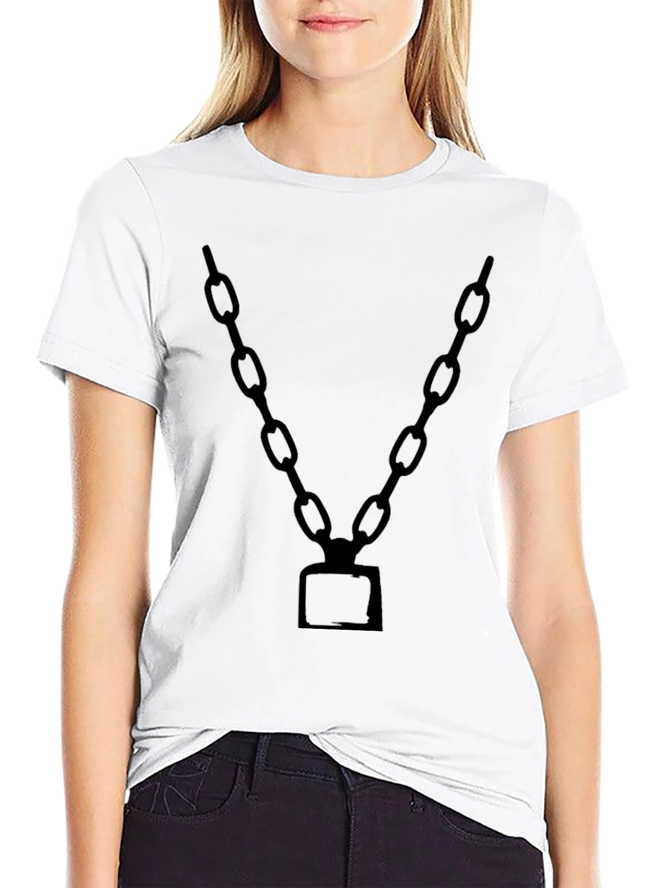Chain Graphic Black T-Shirt