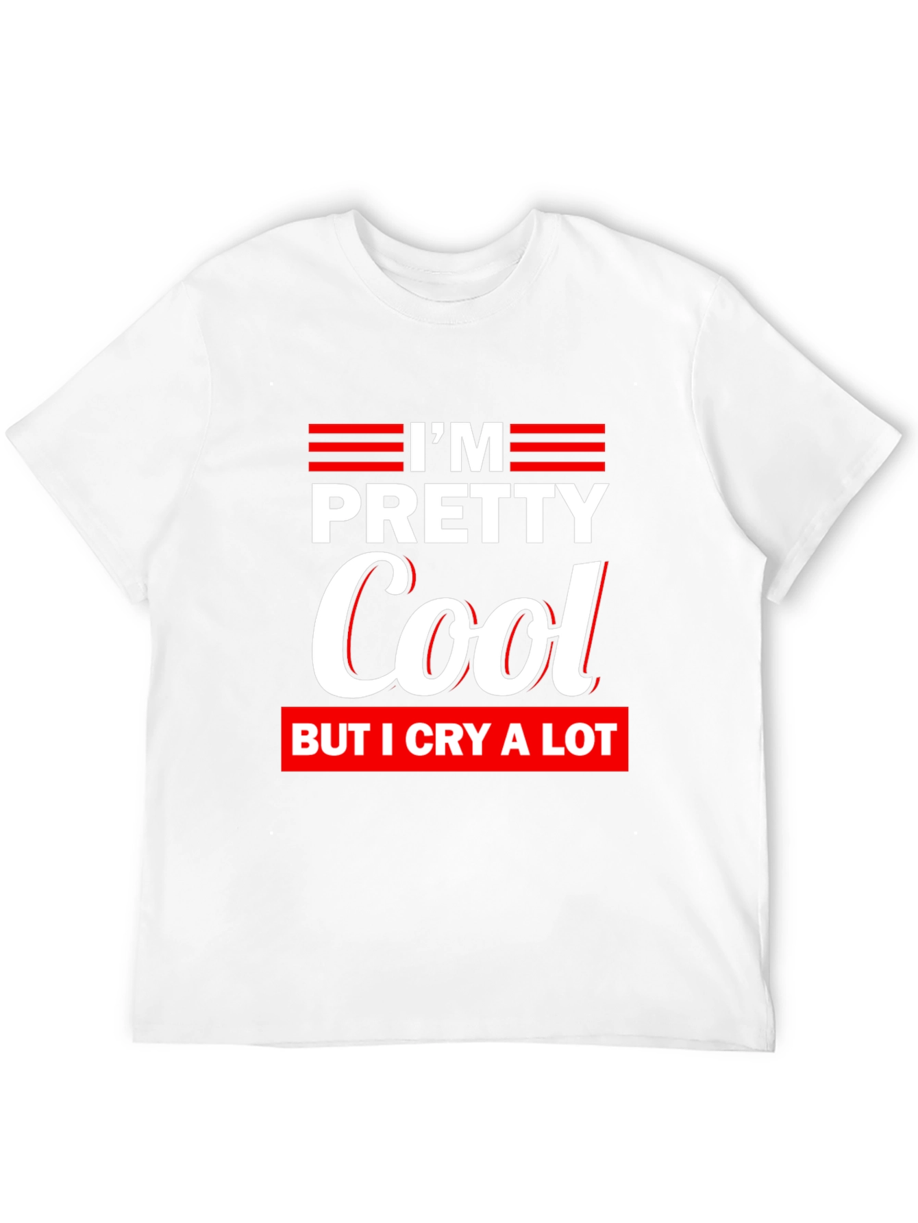 Pretty Cool Crying T-Shirt Funny Tee