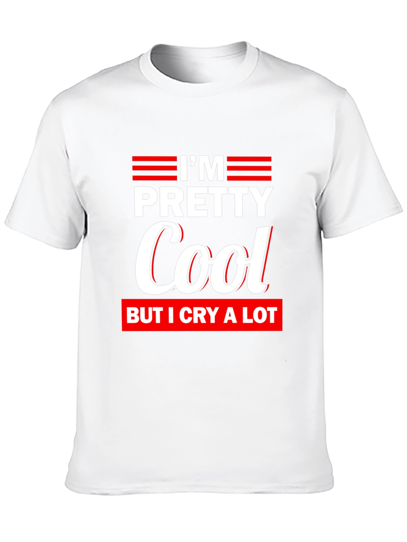 Pretty Cool Crying T-Shirt Funny Tee