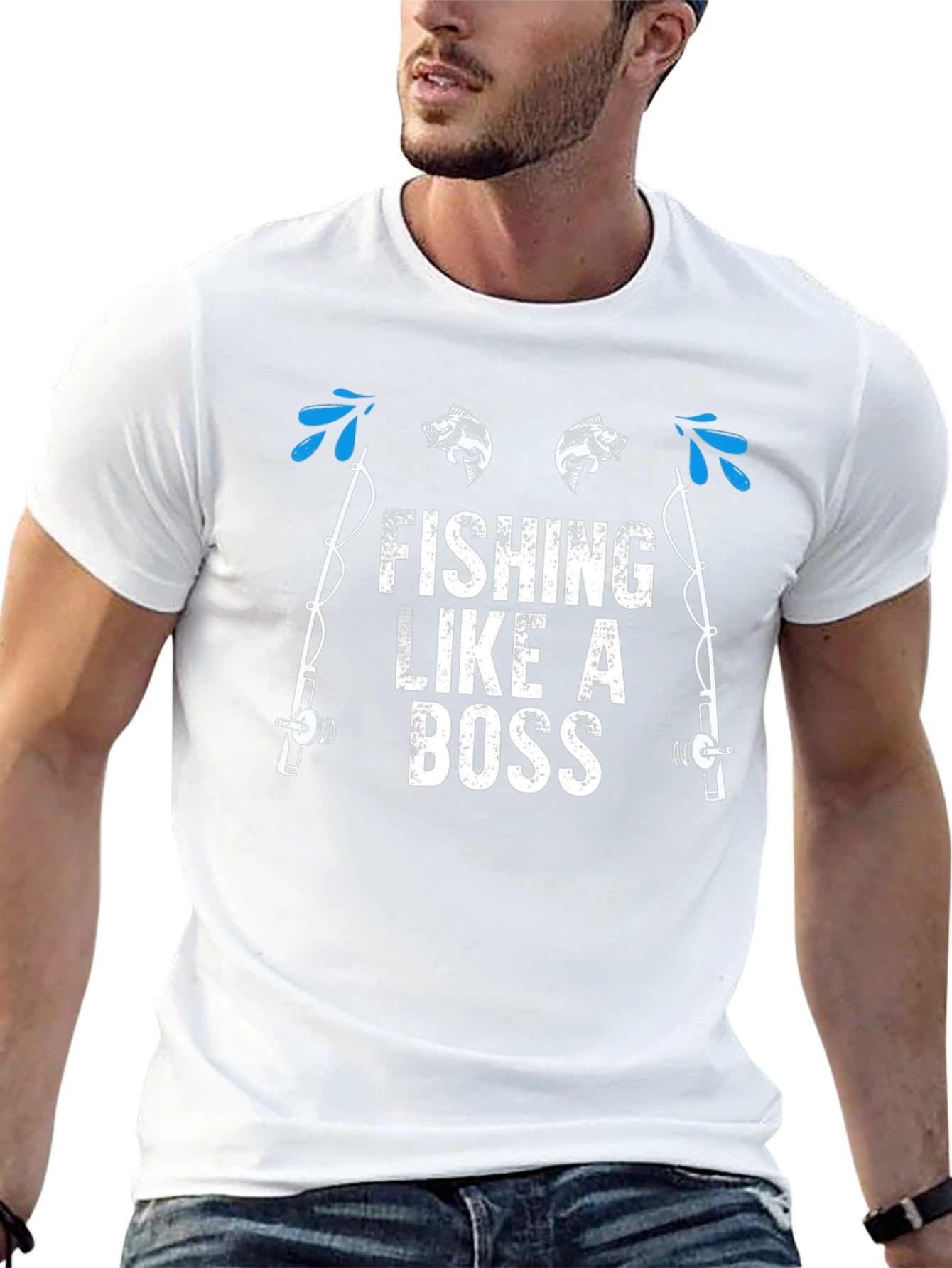 Fishing Like a Boss Graphic T-Shirt