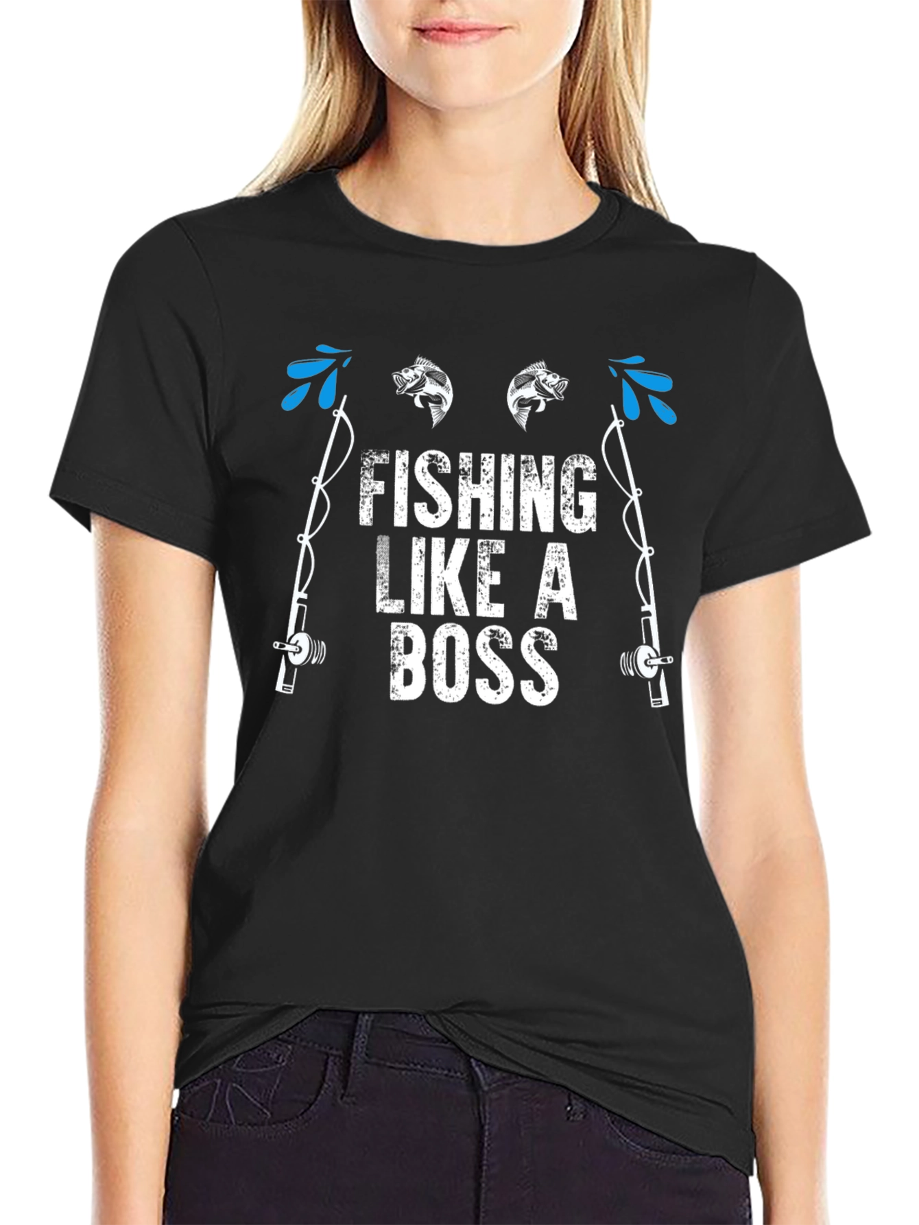 Fishing Like a Boss Graphic T-Shirt