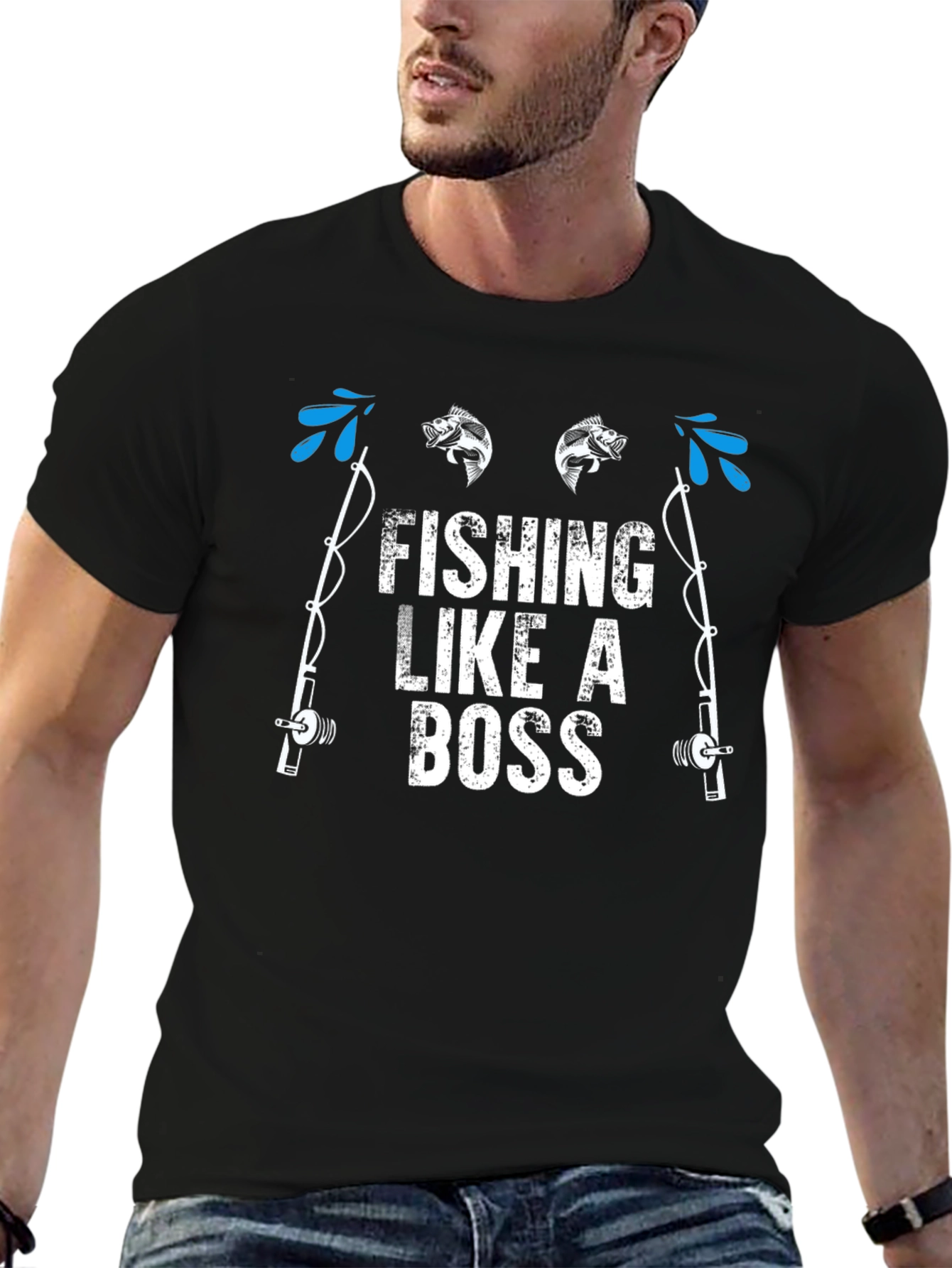 Fishing Like a Boss Graphic T-Shirt