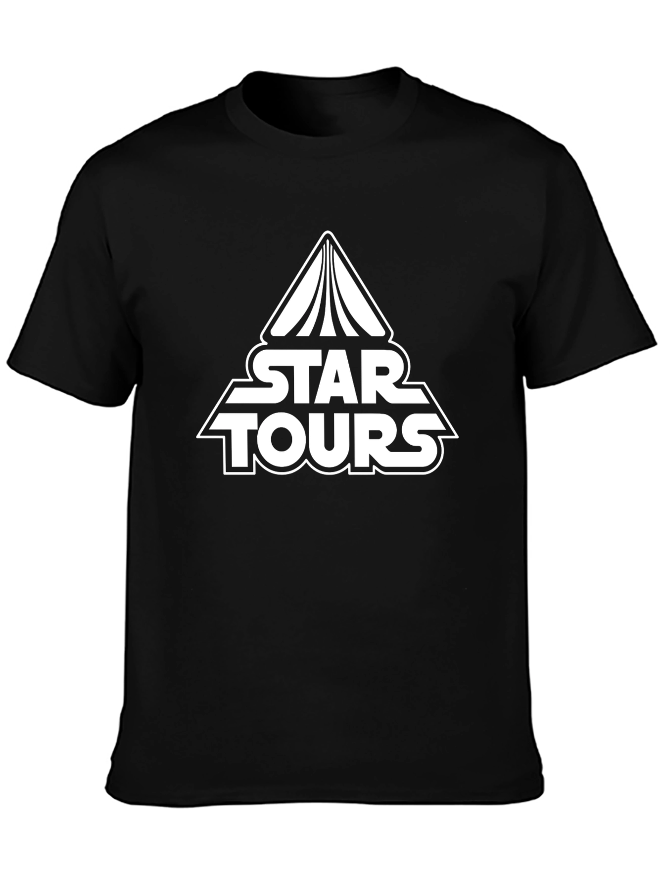 Star Tours Black T-Shirt - Retro Design