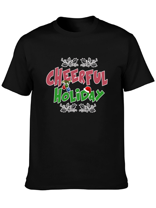 Cheerful Holiday Graphic Tee