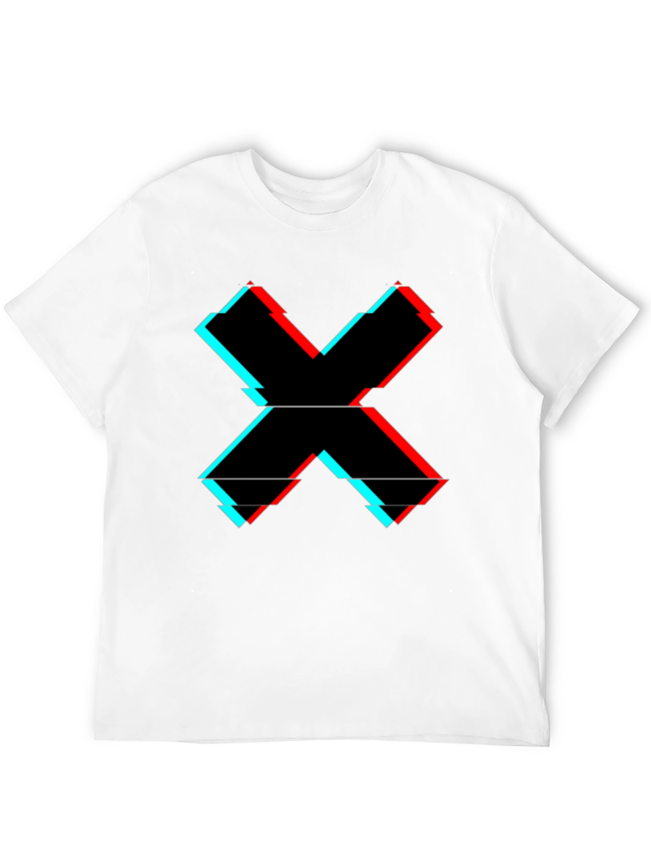 Glitch X Graphic Tee - Cool Casual Style