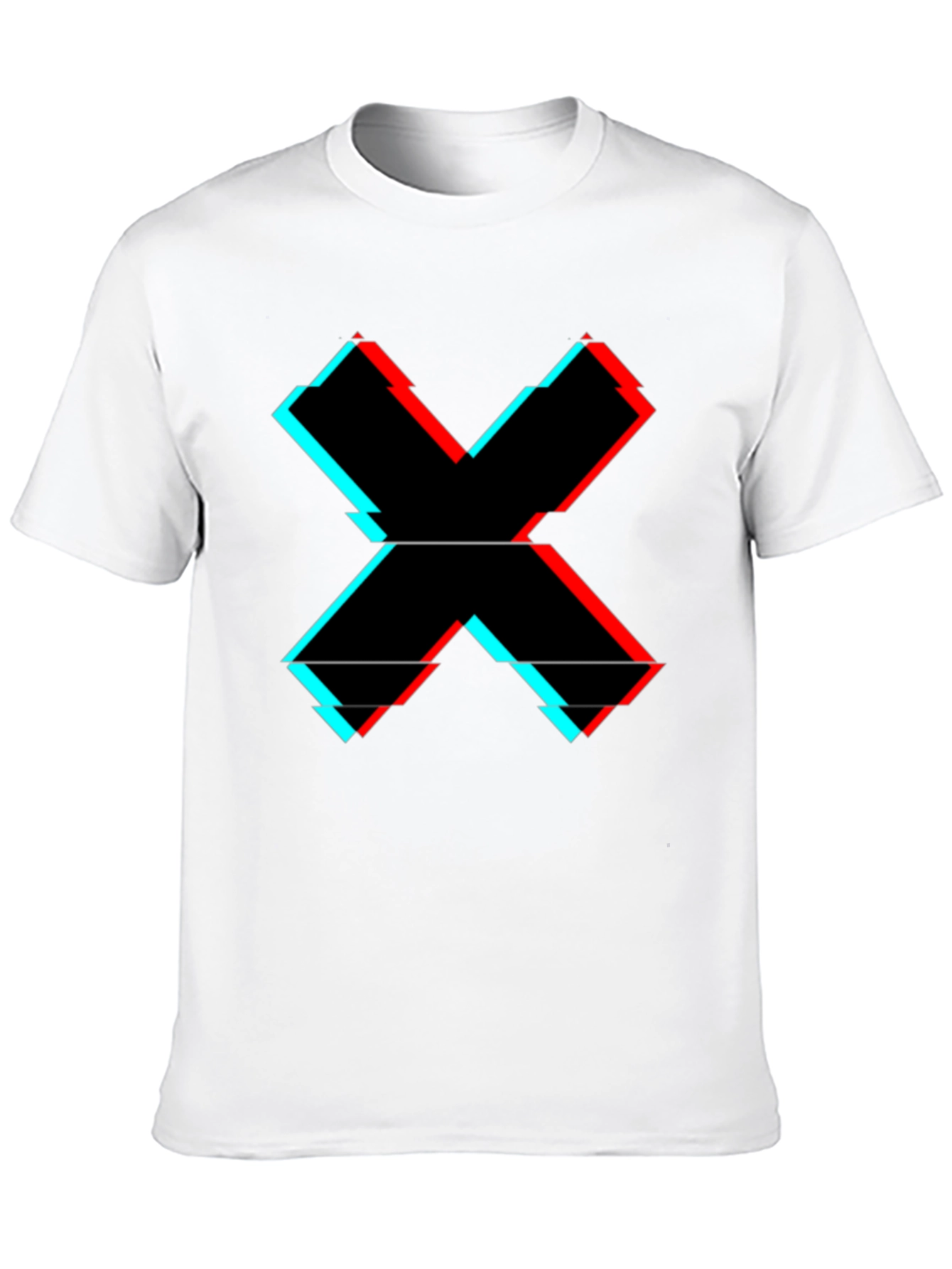 Glitch X Graphic Tee - Cool Casual Style