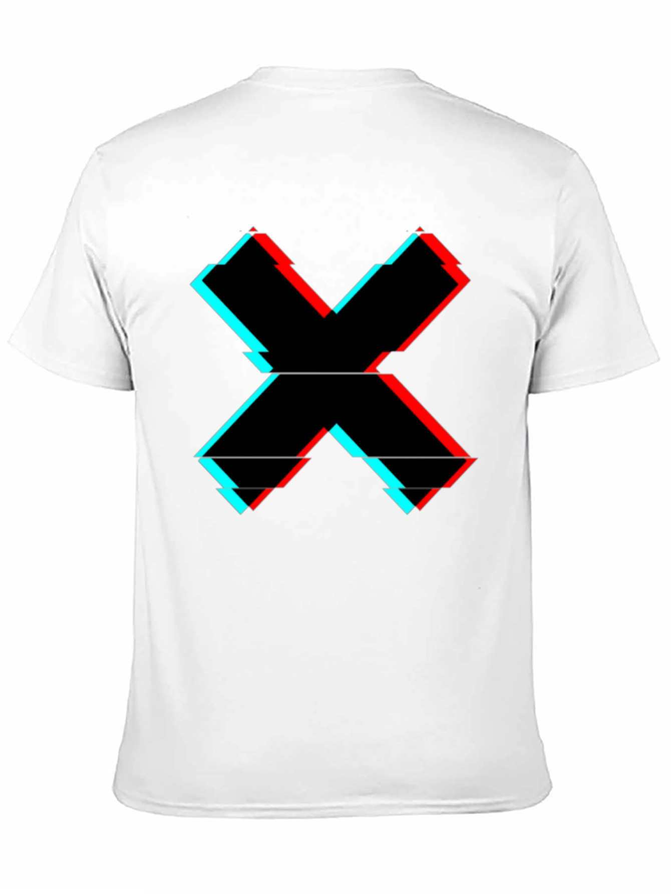 Glitch X Graphic Tee - Cool Casual Style