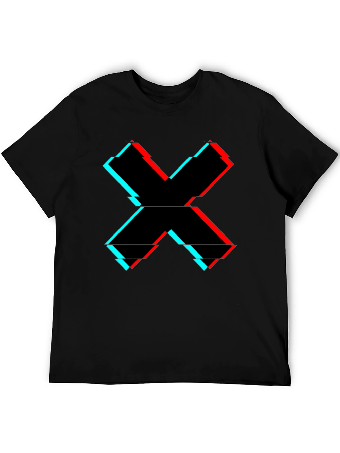 Glitch X Graphic Tee - Cool Casual Style