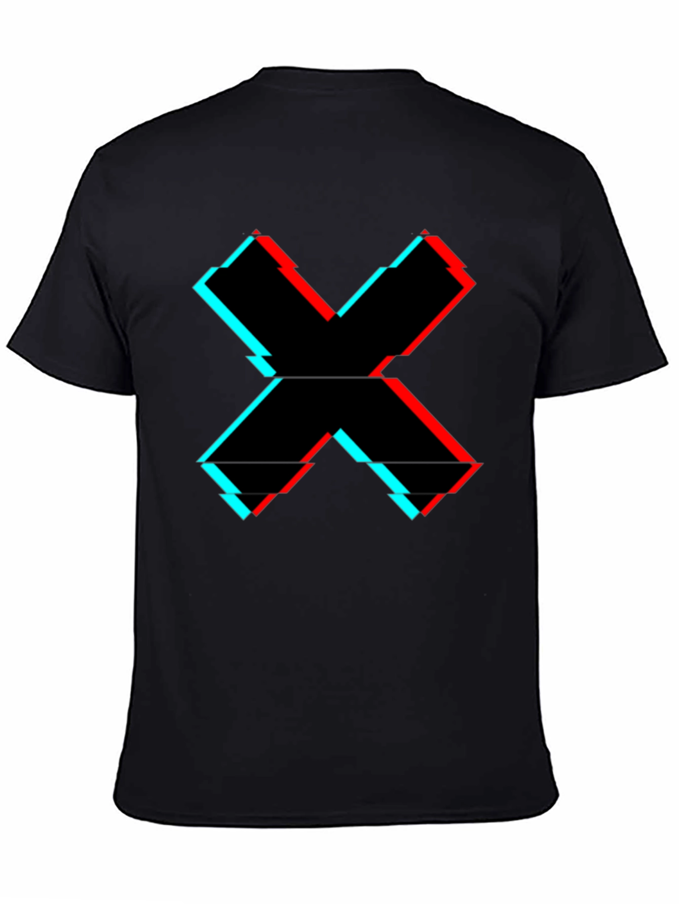 Glitch X Graphic Tee - Cool Casual Style