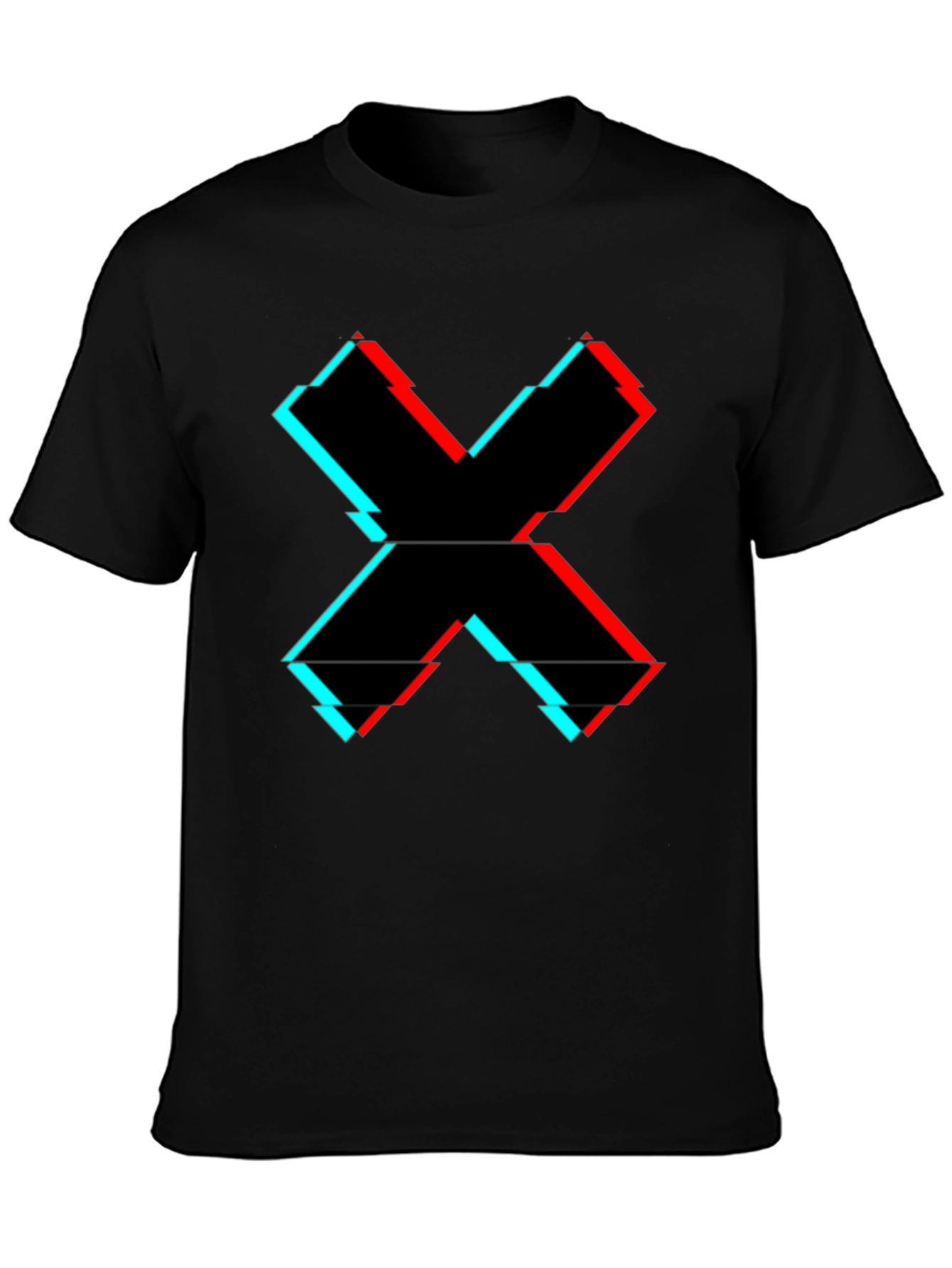 Glitch X Graphic Tee - Cool Casual Style