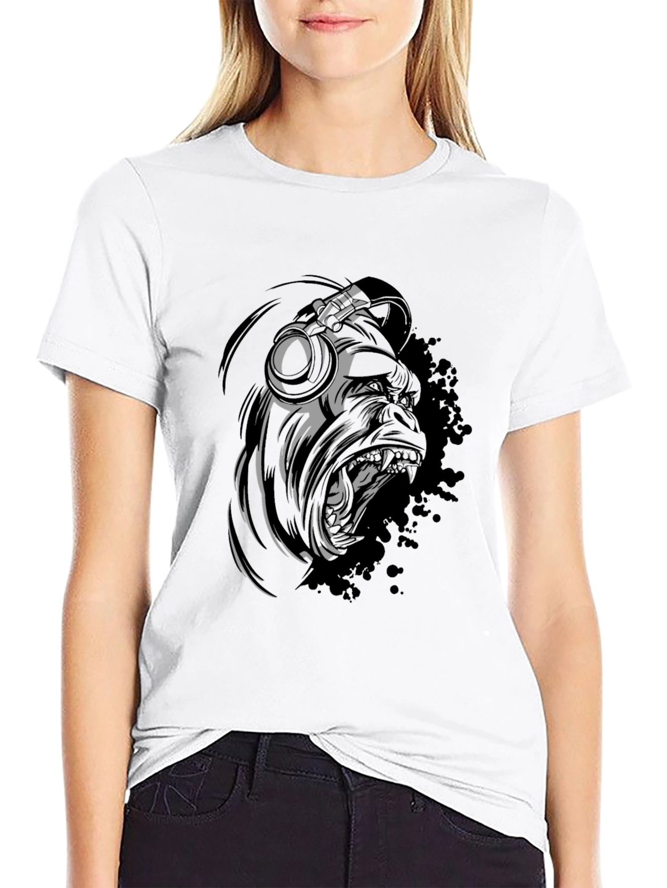 Urban Gorilla Graphic Tee - Black