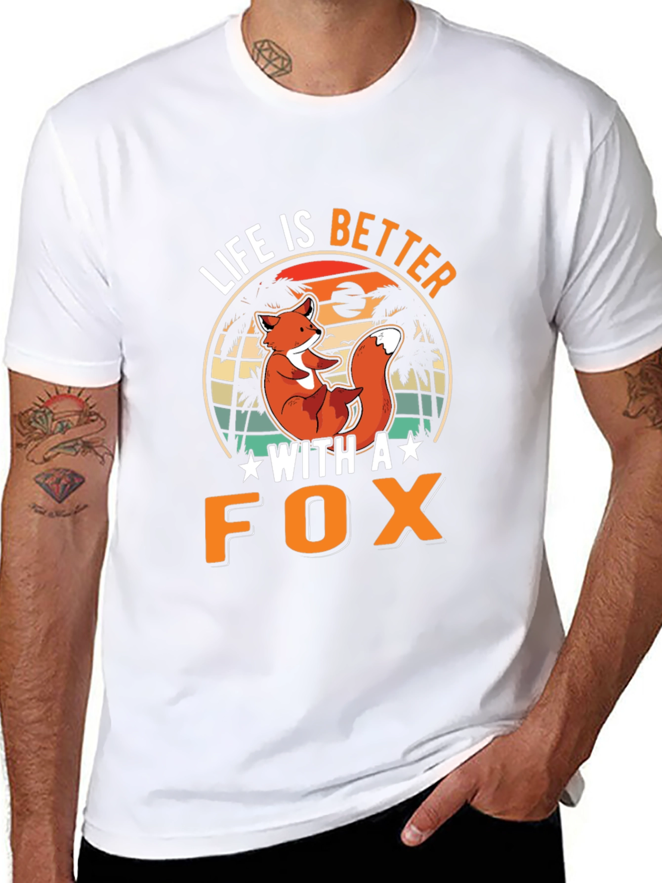 Life is Better With a Fox Graphic T-Shirt