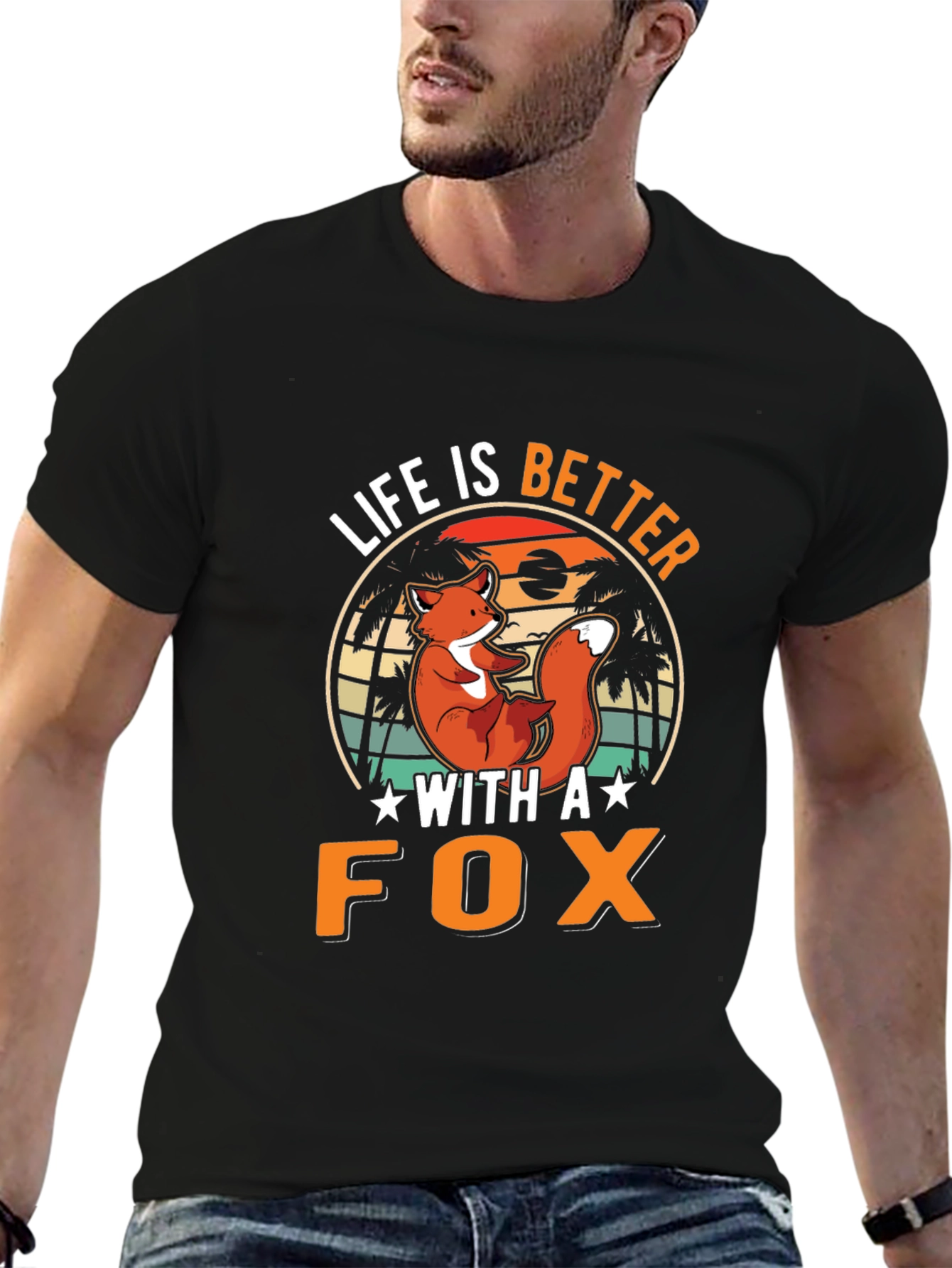 Life is Better With a Fox Graphic T-Shirt