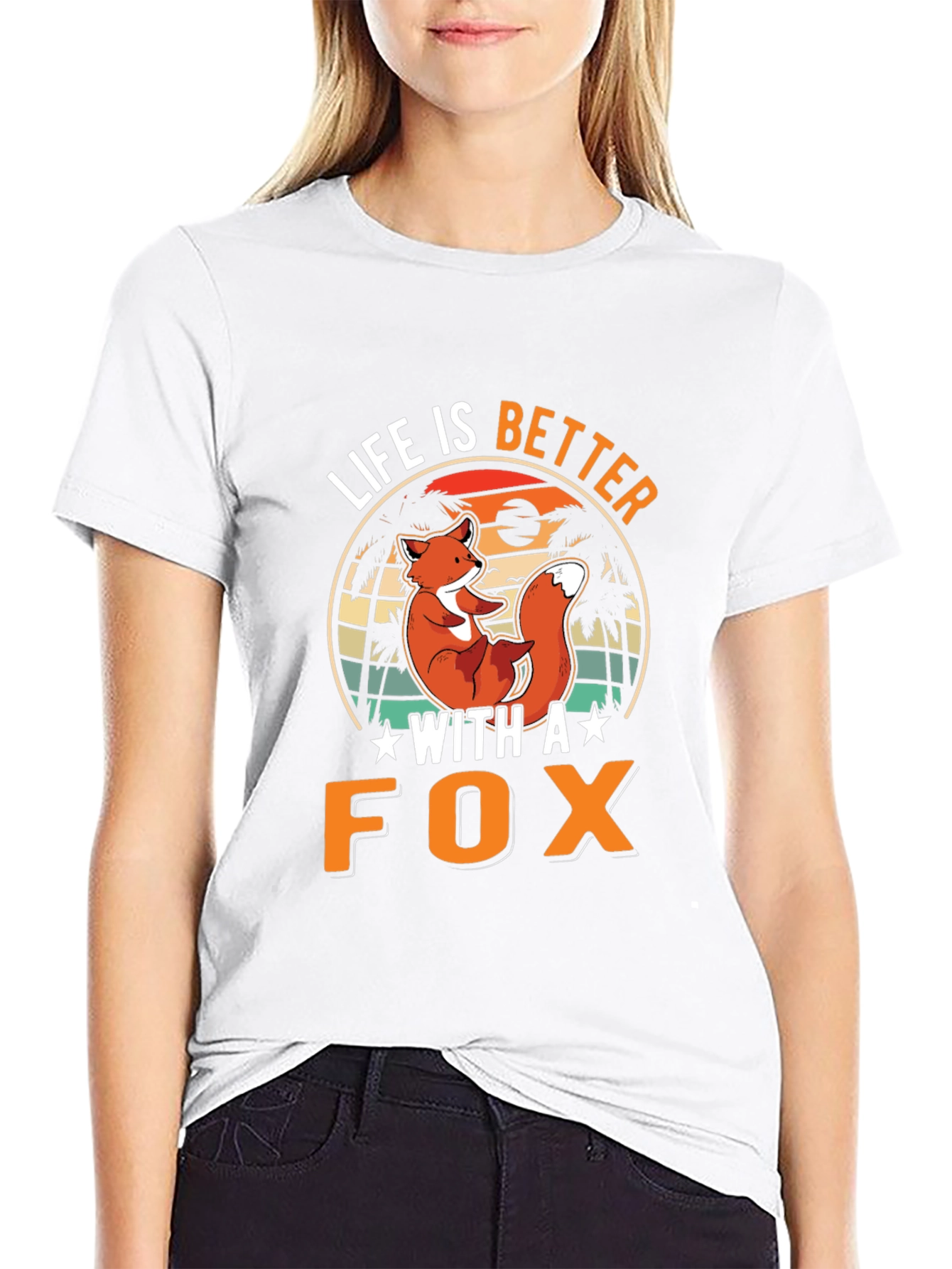 Life is Better With a Fox Graphic T-Shirt