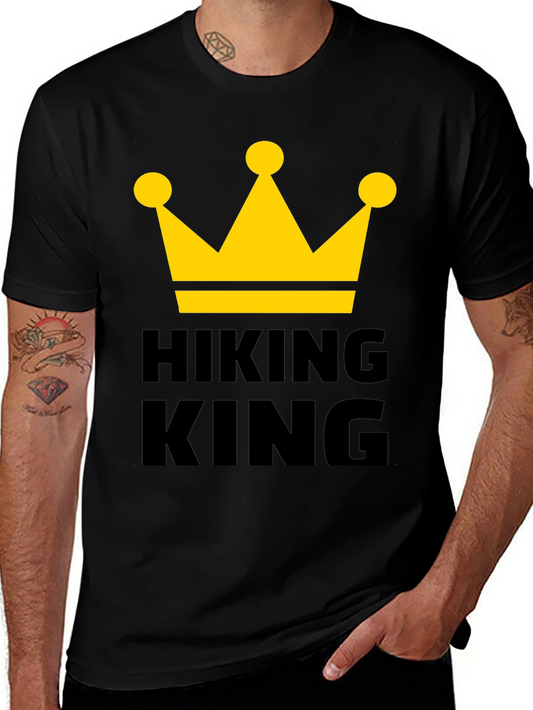 Hiking King T-Shirt - Crown Graphic Tee