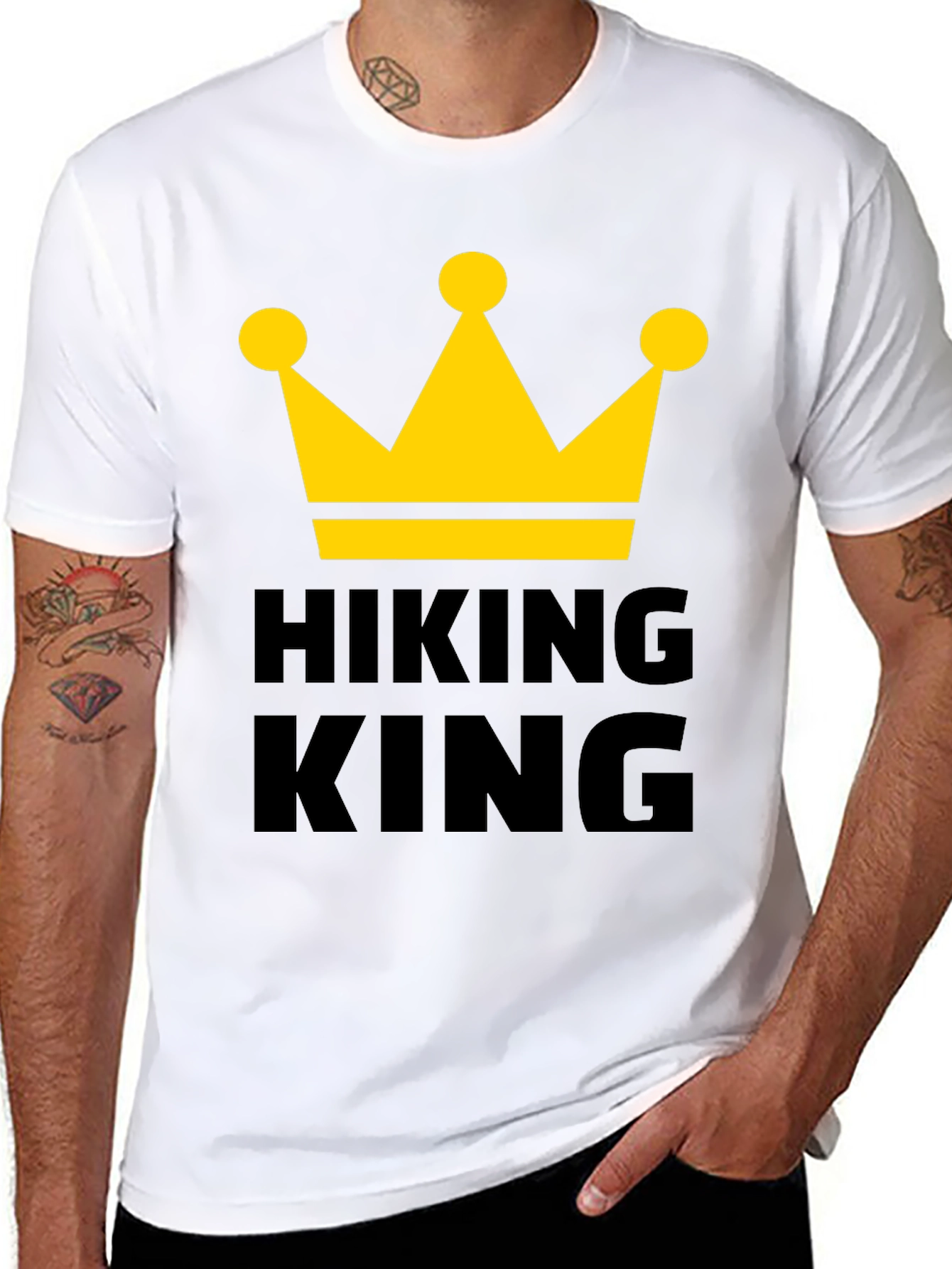 Hiking King T-Shirt - Crown Graphic Tee