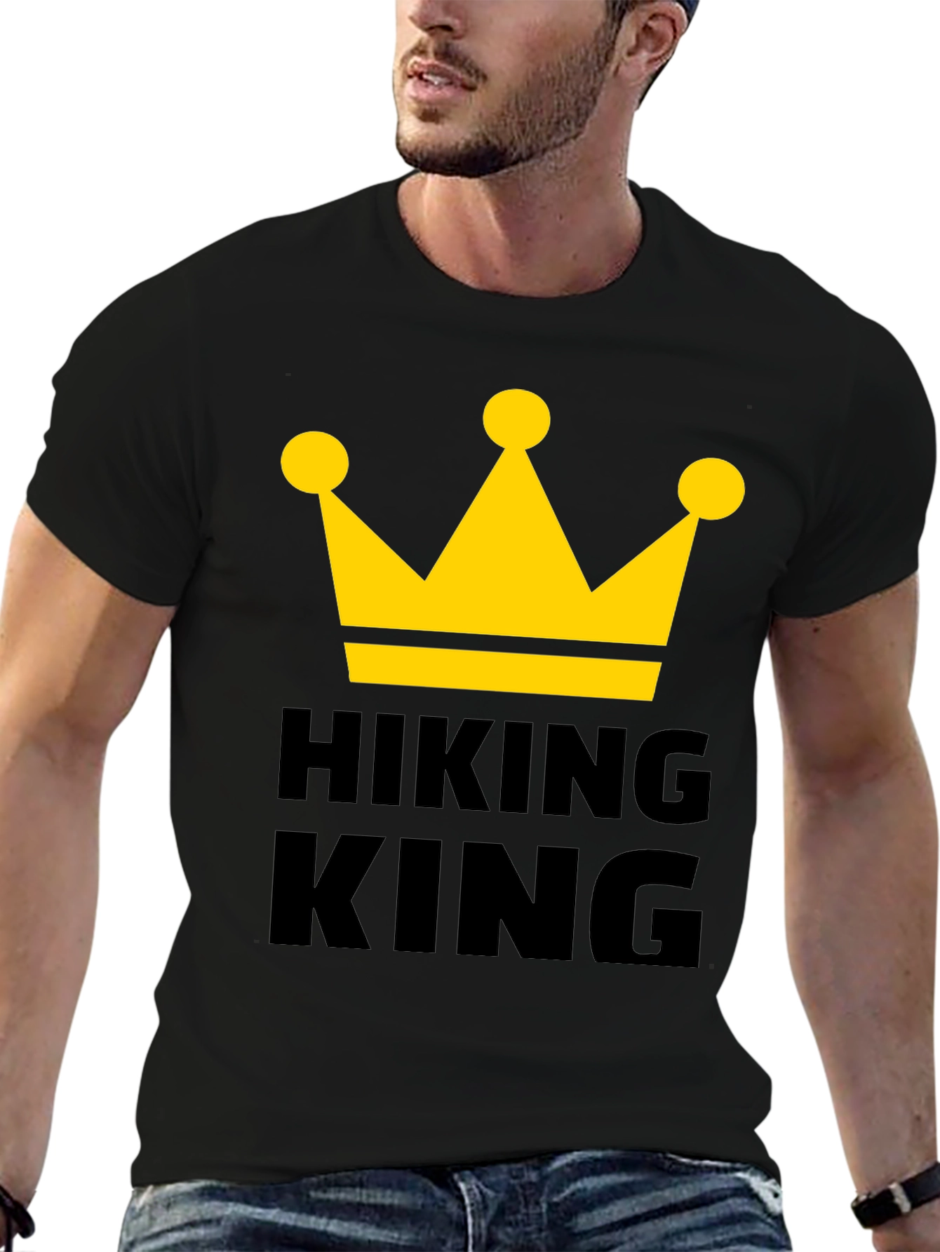 Hiking King T-Shirt - Crown Graphic Tee