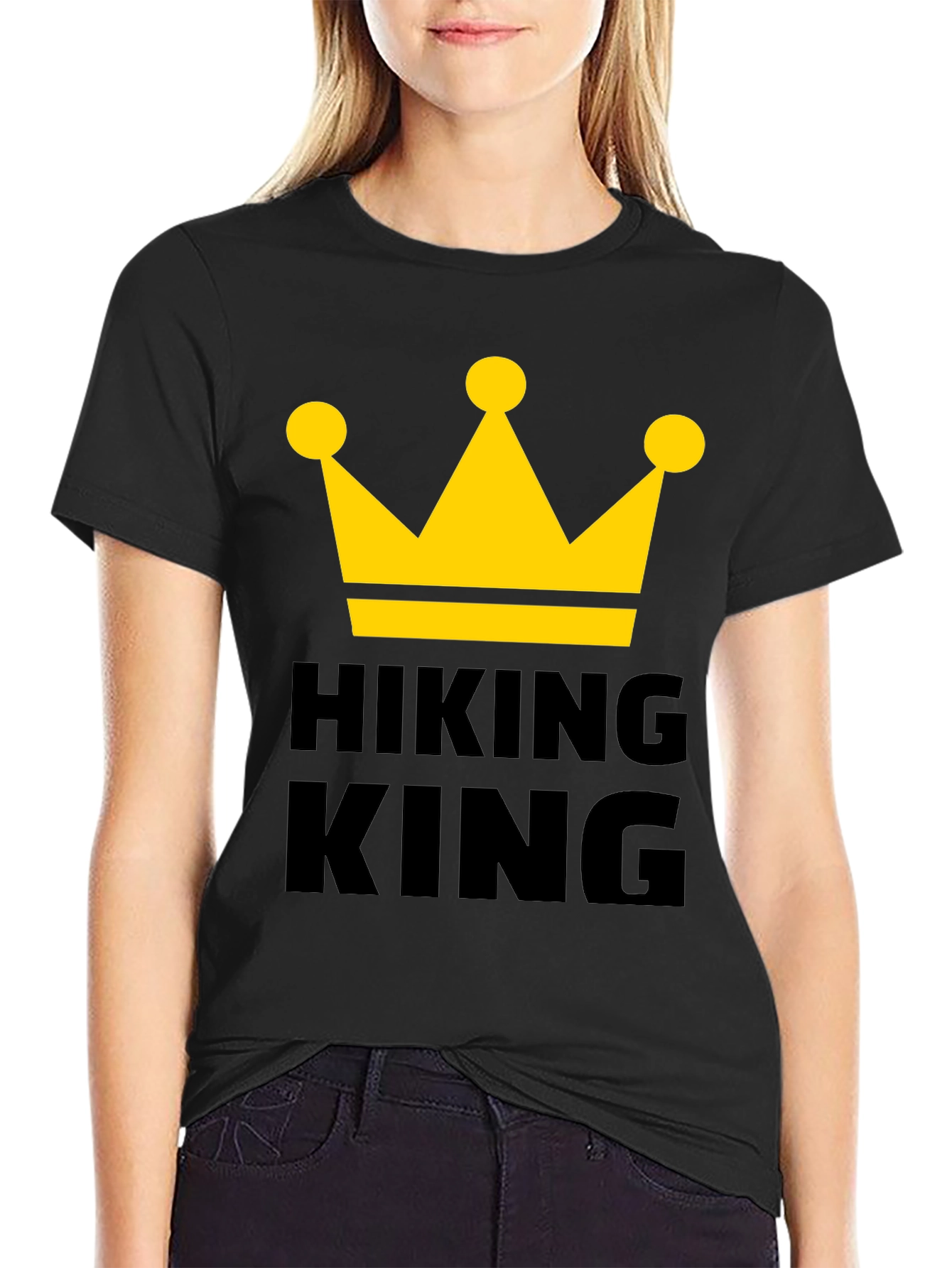 Hiking King T-Shirt - Crown Graphic Tee