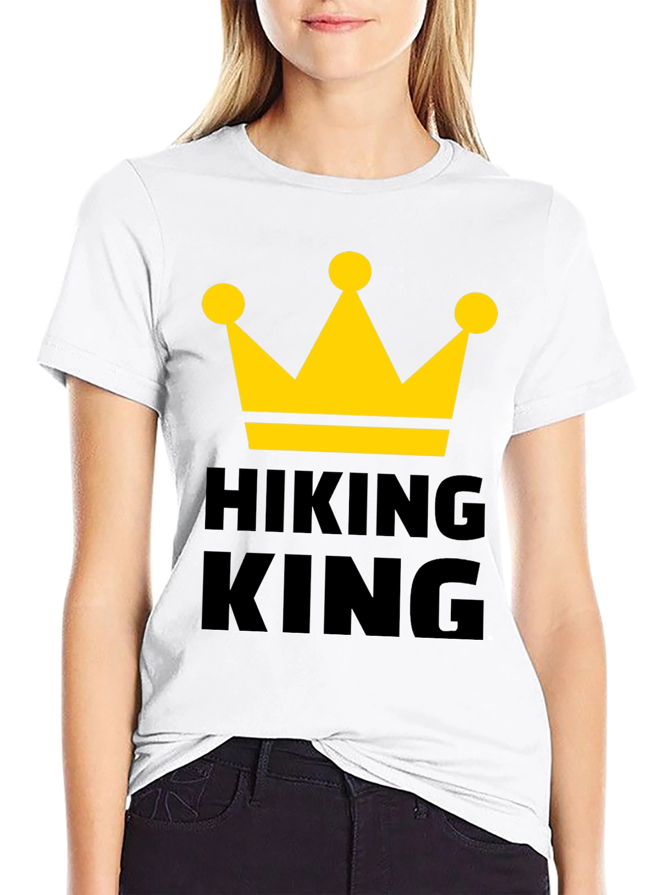 Hiking King T-Shirt - Crown Graphic Tee