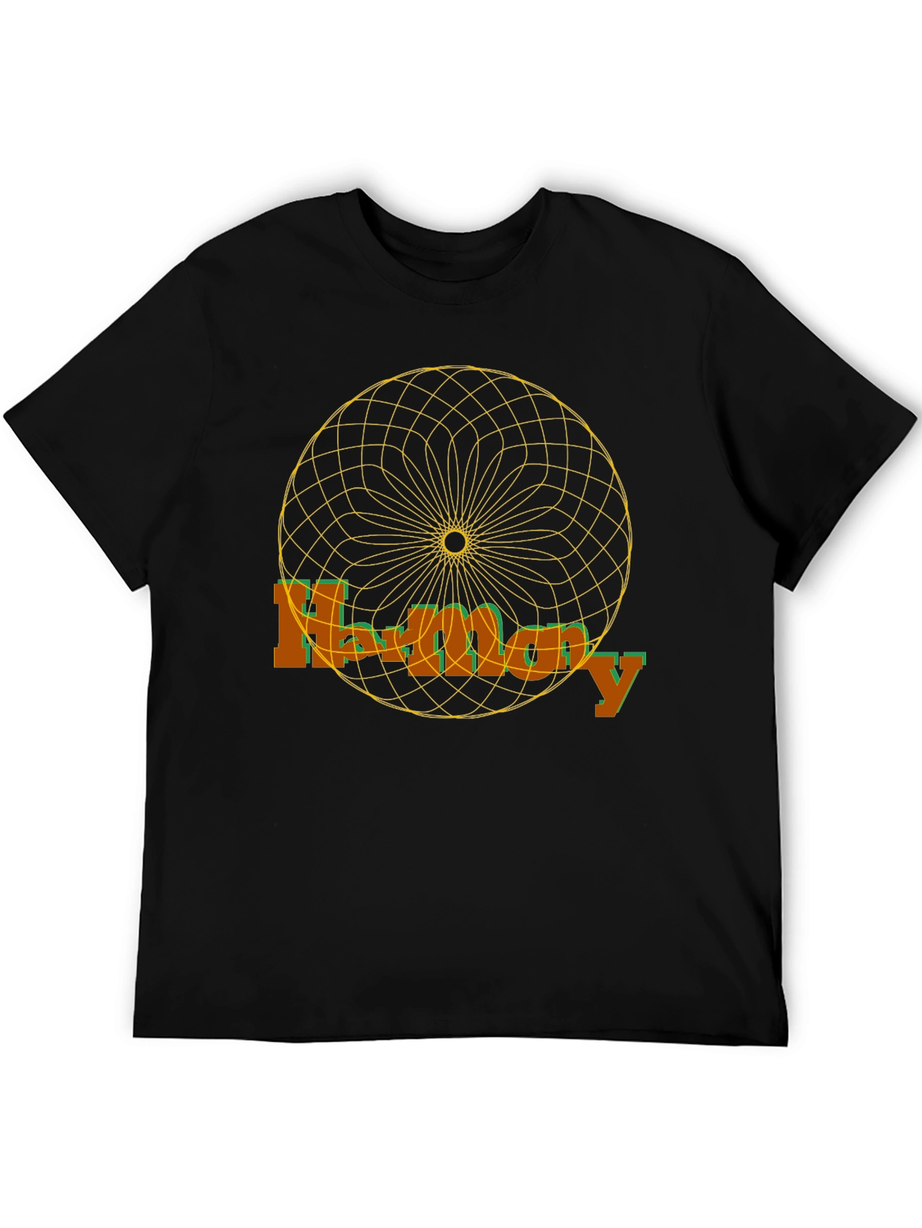 Abstract Graphic Print Crew Neck T-Shirt