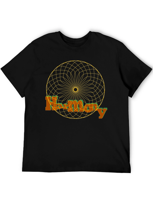 Abstract Graphic Print Crew Neck T-Shirt
