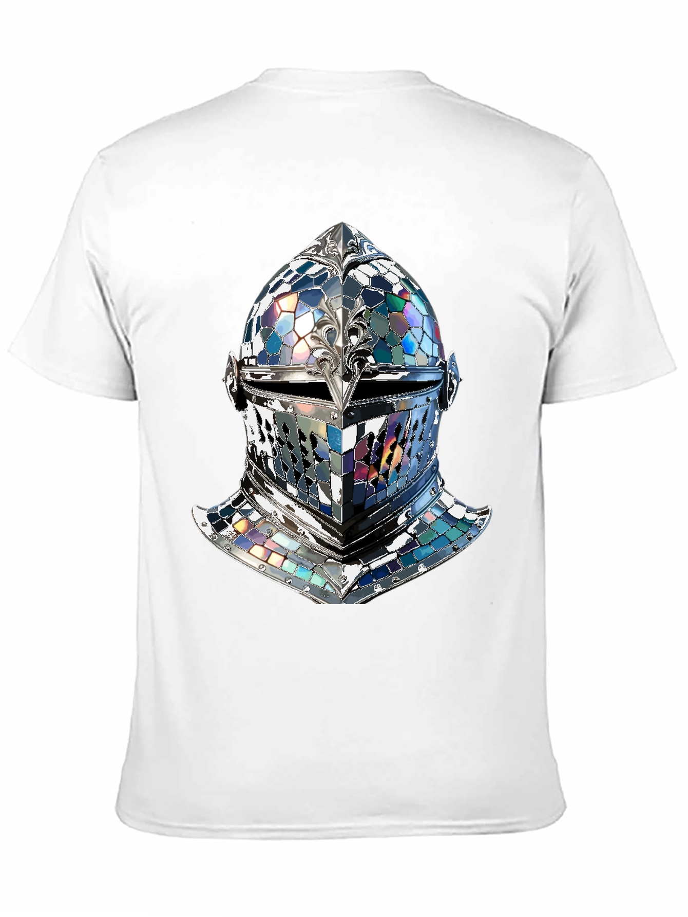 Knight Helmet Graphic Tee - Medieval Armor Design