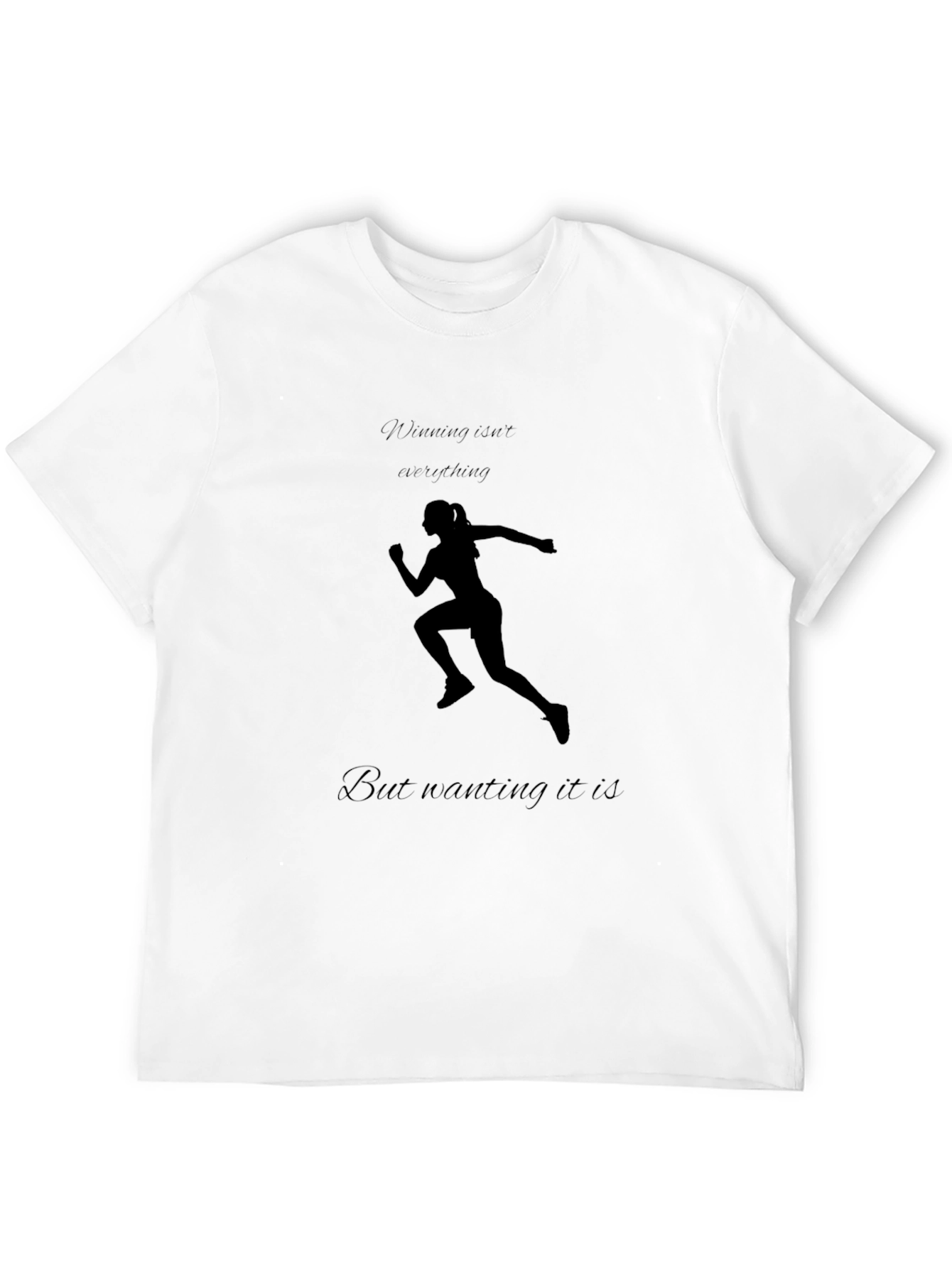 Motivational Running T-Shirt - Black