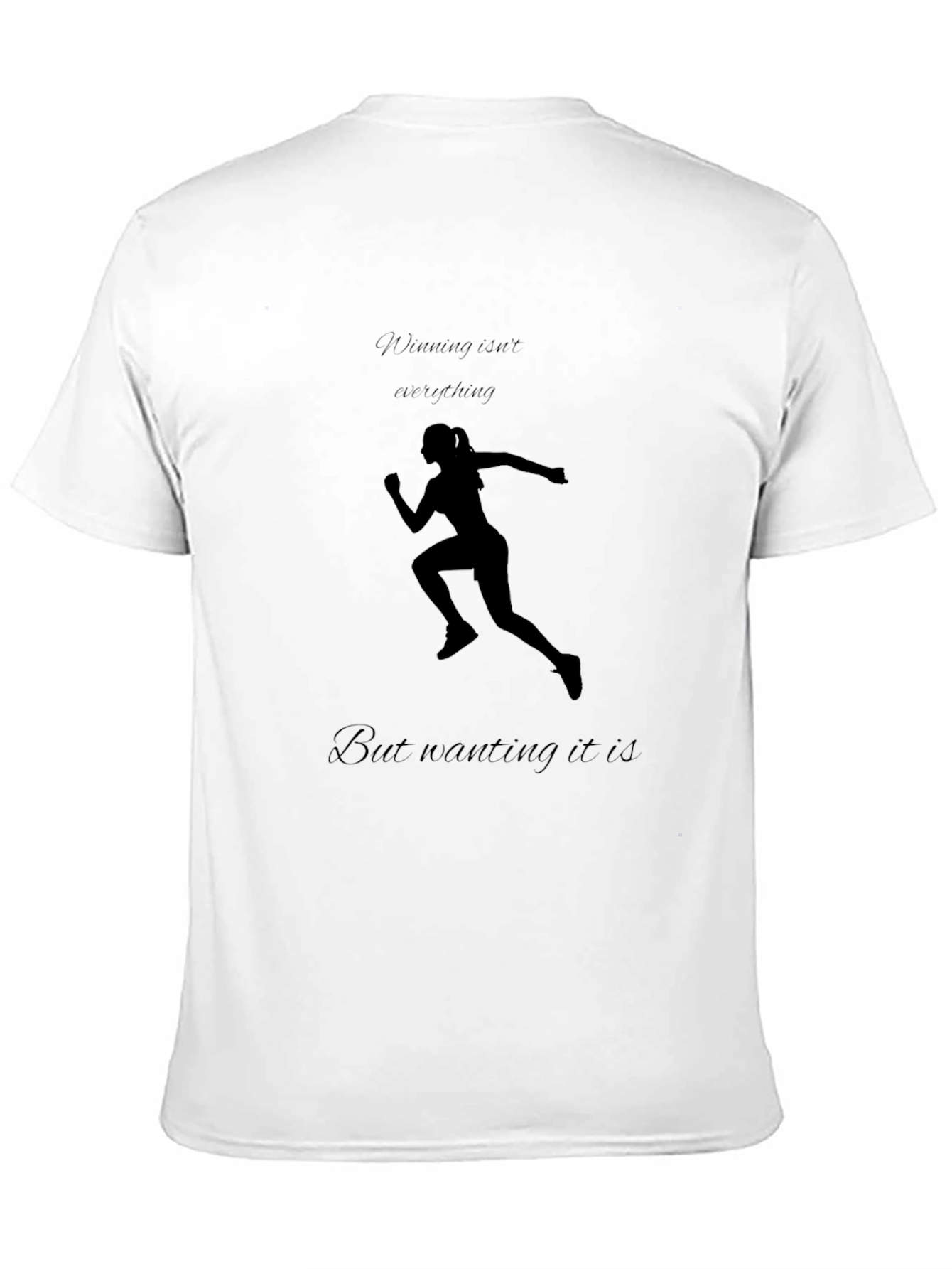 Motivational Running T-Shirt - Black