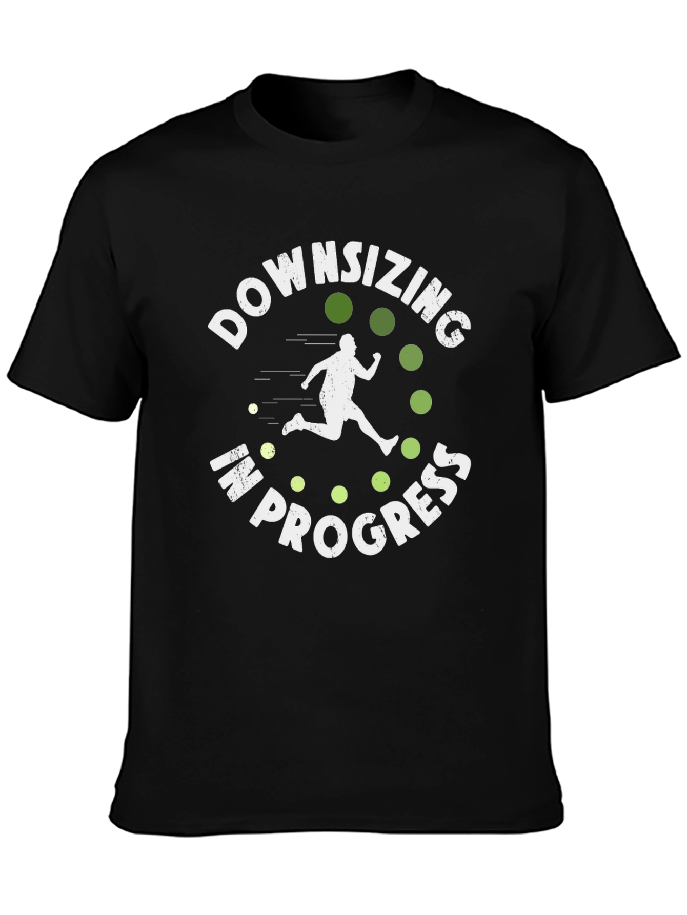 Downsizing In Progress T-Shirt - Funny Fitness Tee