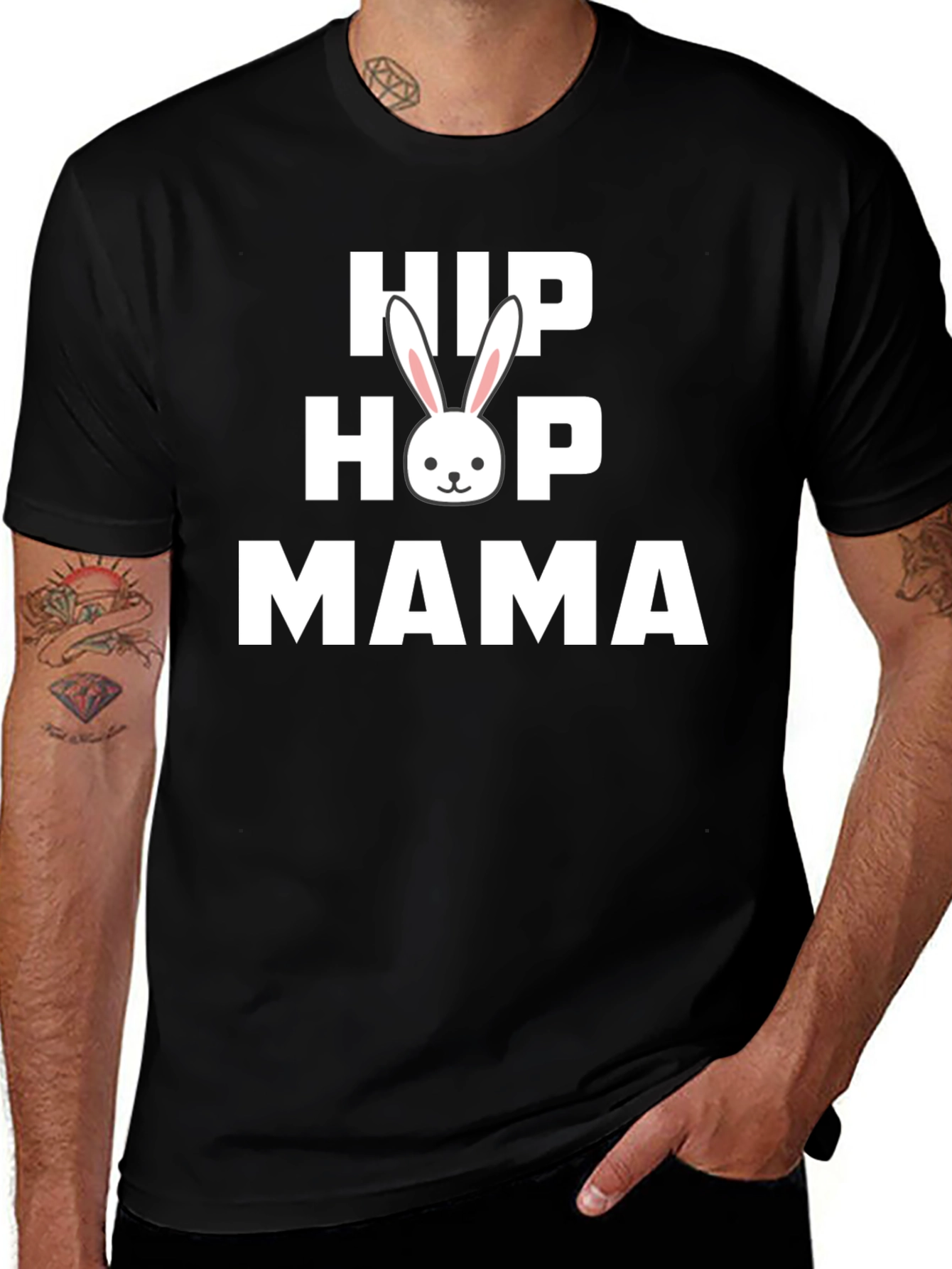Hip Hop Mama Easter Bunny T-Shirt