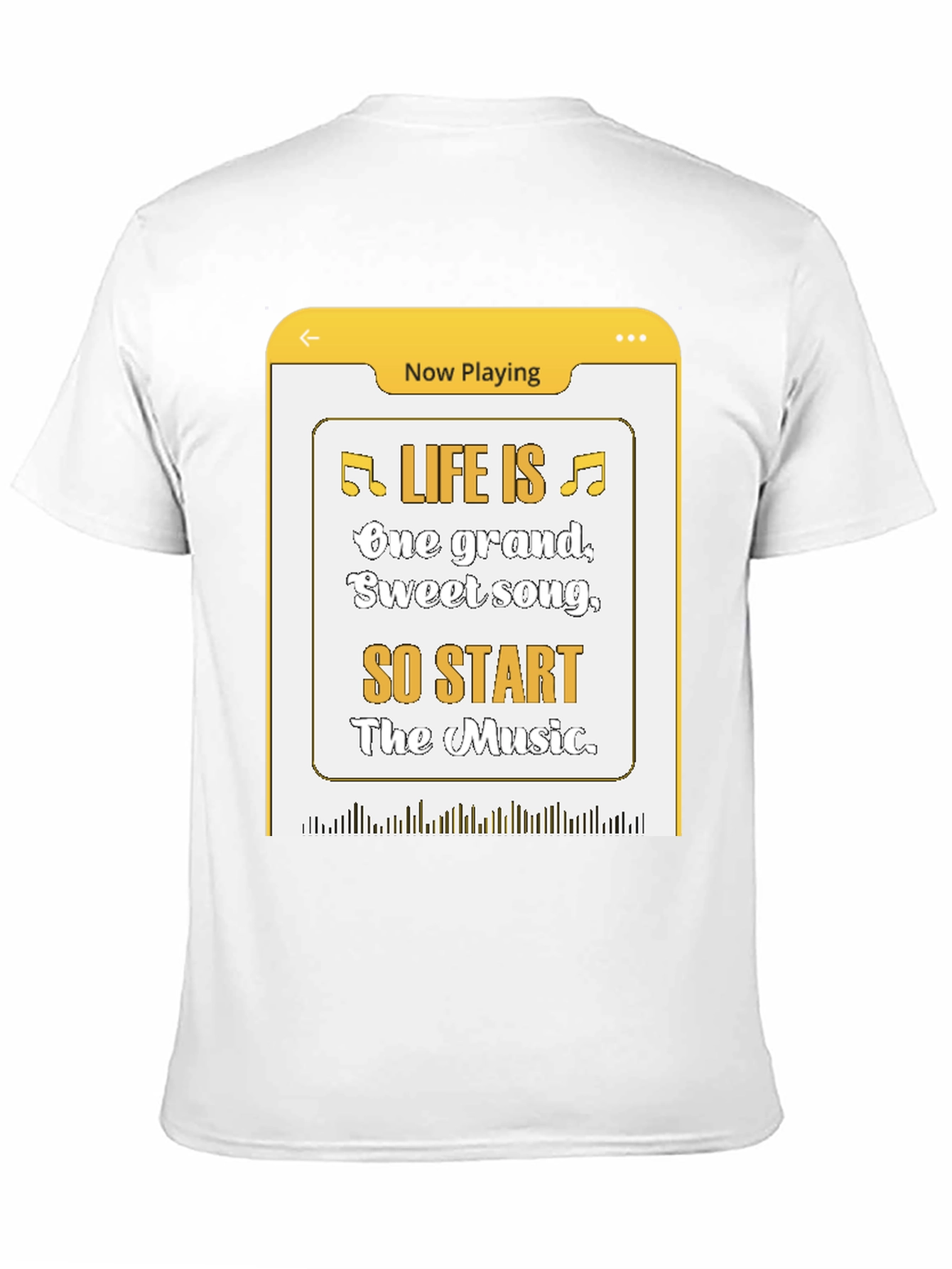 Life Is Music T-Shirt - Now Playing Graphic Tee