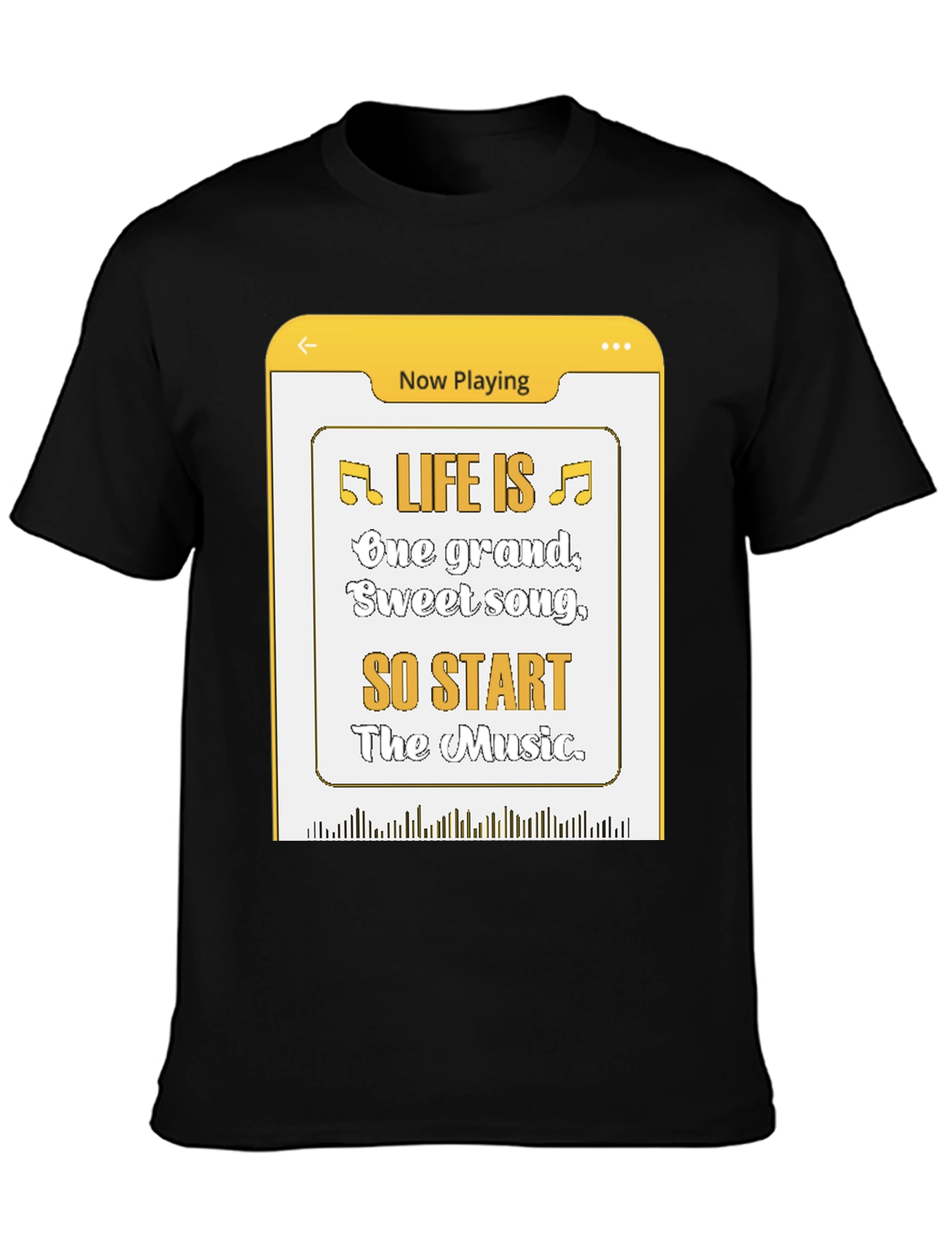 Life Is Music T-Shirt - Now Playing Graphic Tee