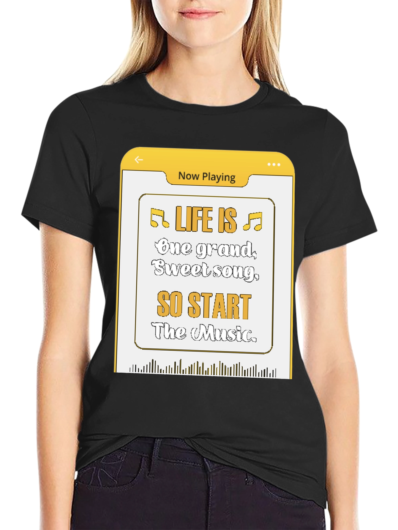 Life Is Music T-Shirt - Now Playing Graphic Tee
