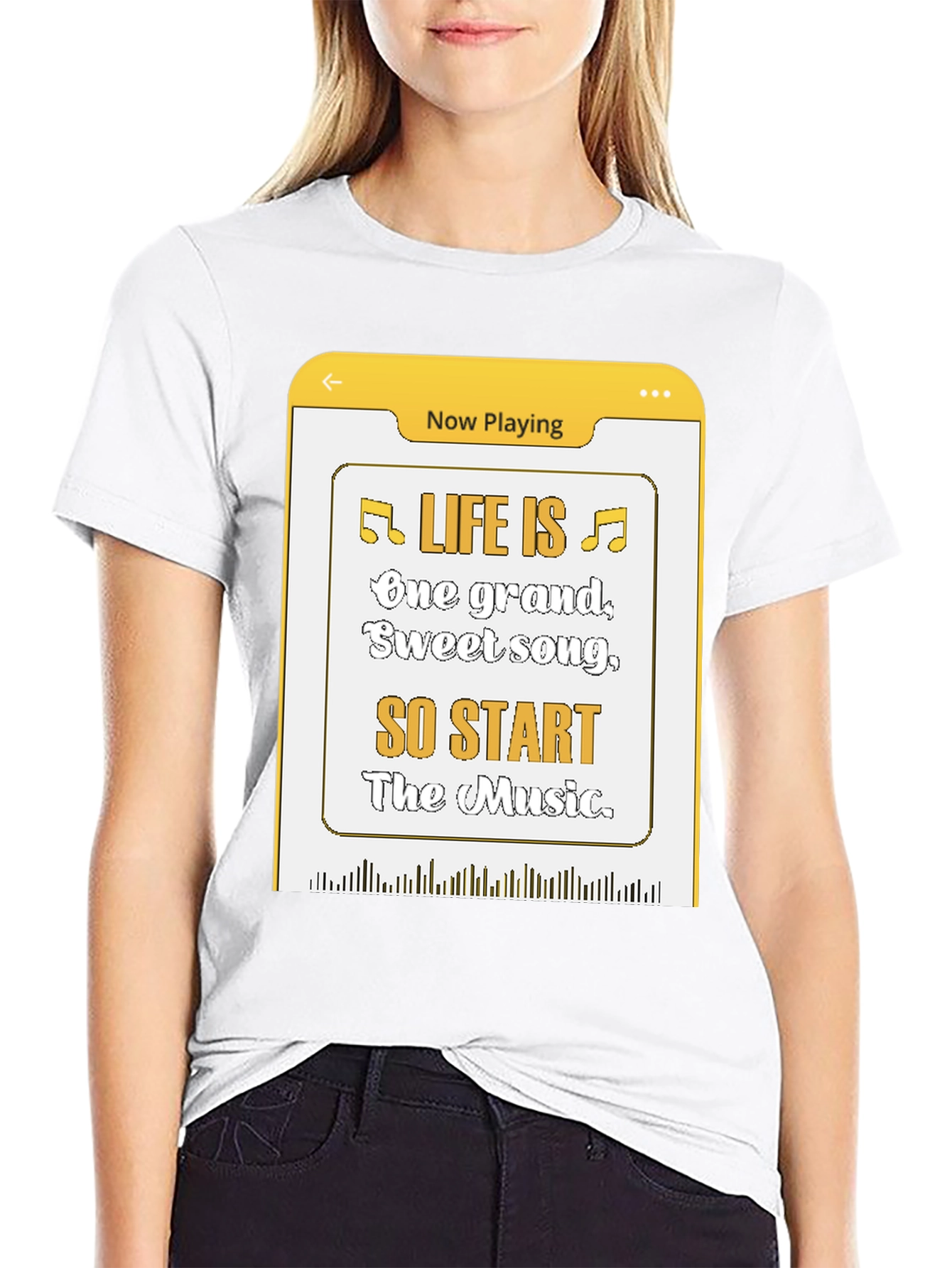 Life Is Music T-Shirt - Now Playing Graphic Tee