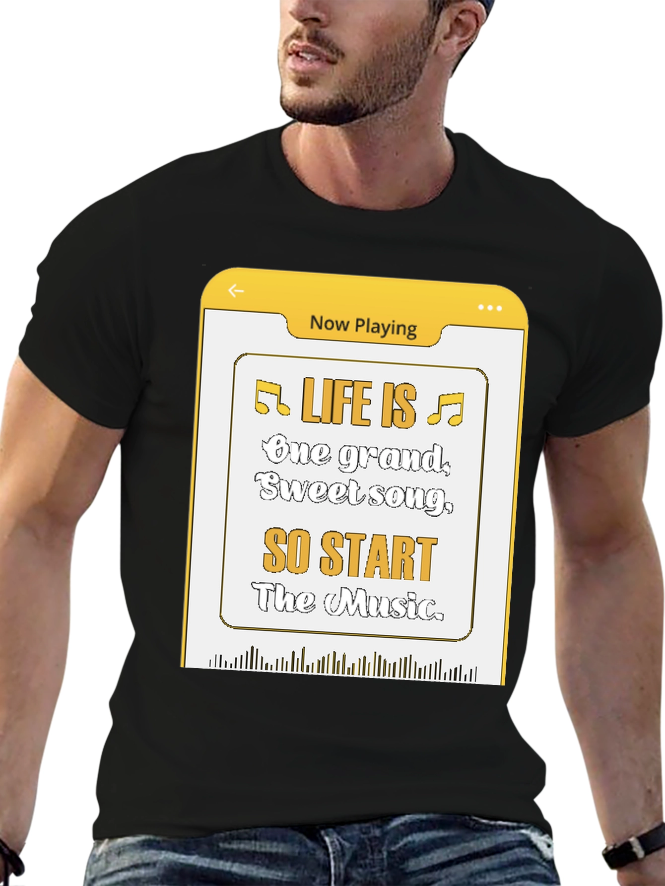 Life Is Music T-Shirt - Now Playing Graphic Tee