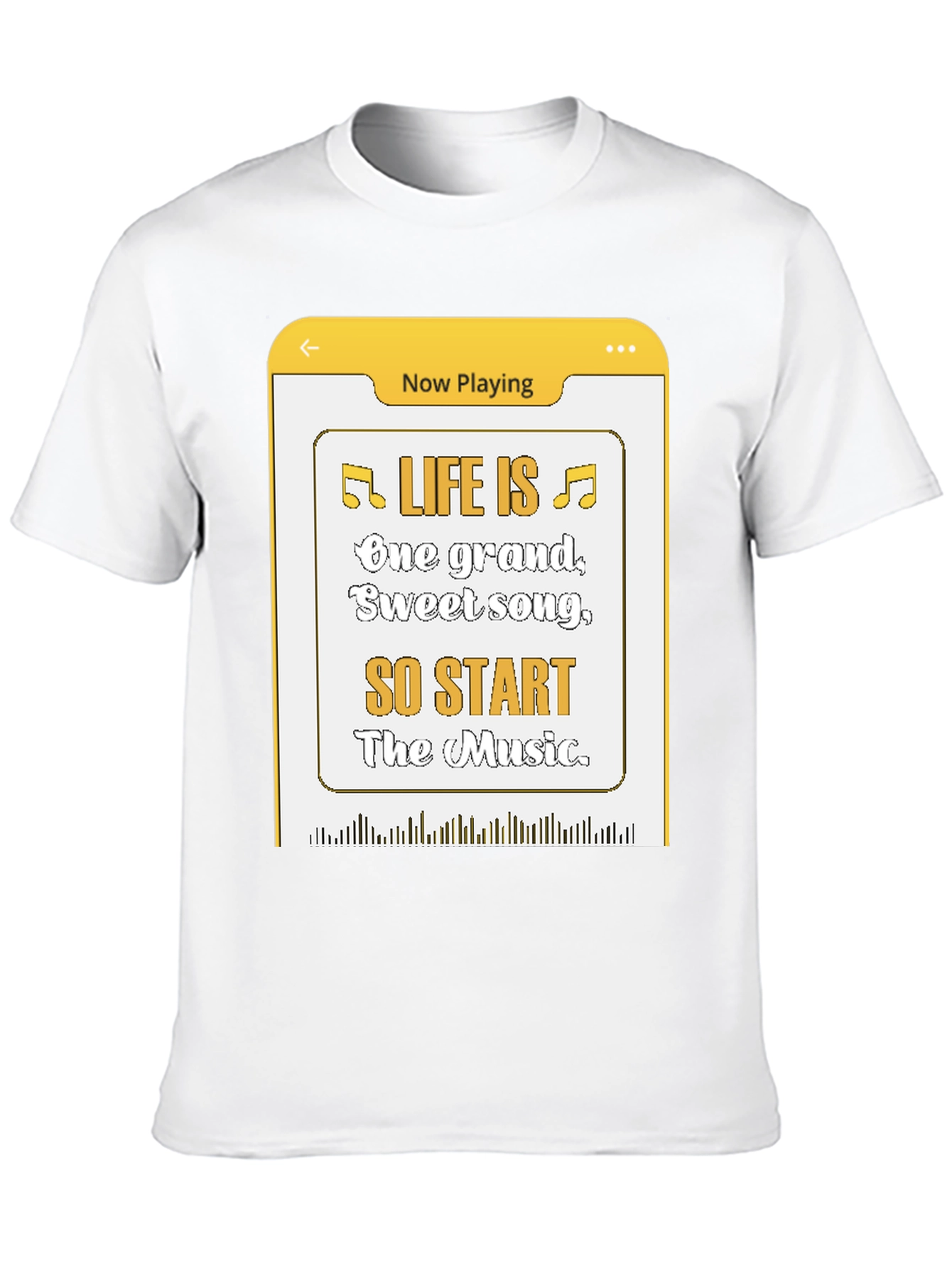 Life Is Music T-Shirt - Now Playing Graphic Tee