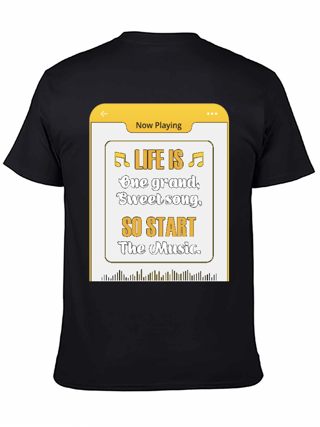 Life Is Music T-Shirt - Now Playing Graphic Tee