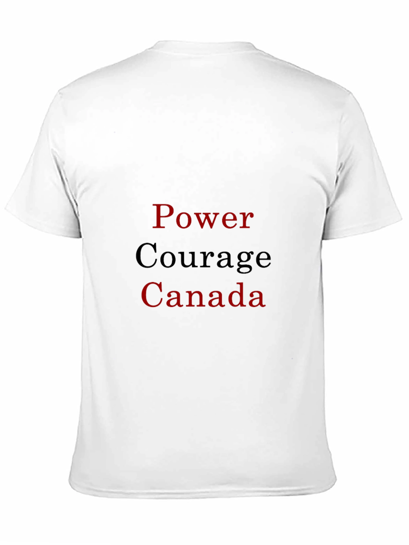 Power Courage Canada T-Shirt - Black