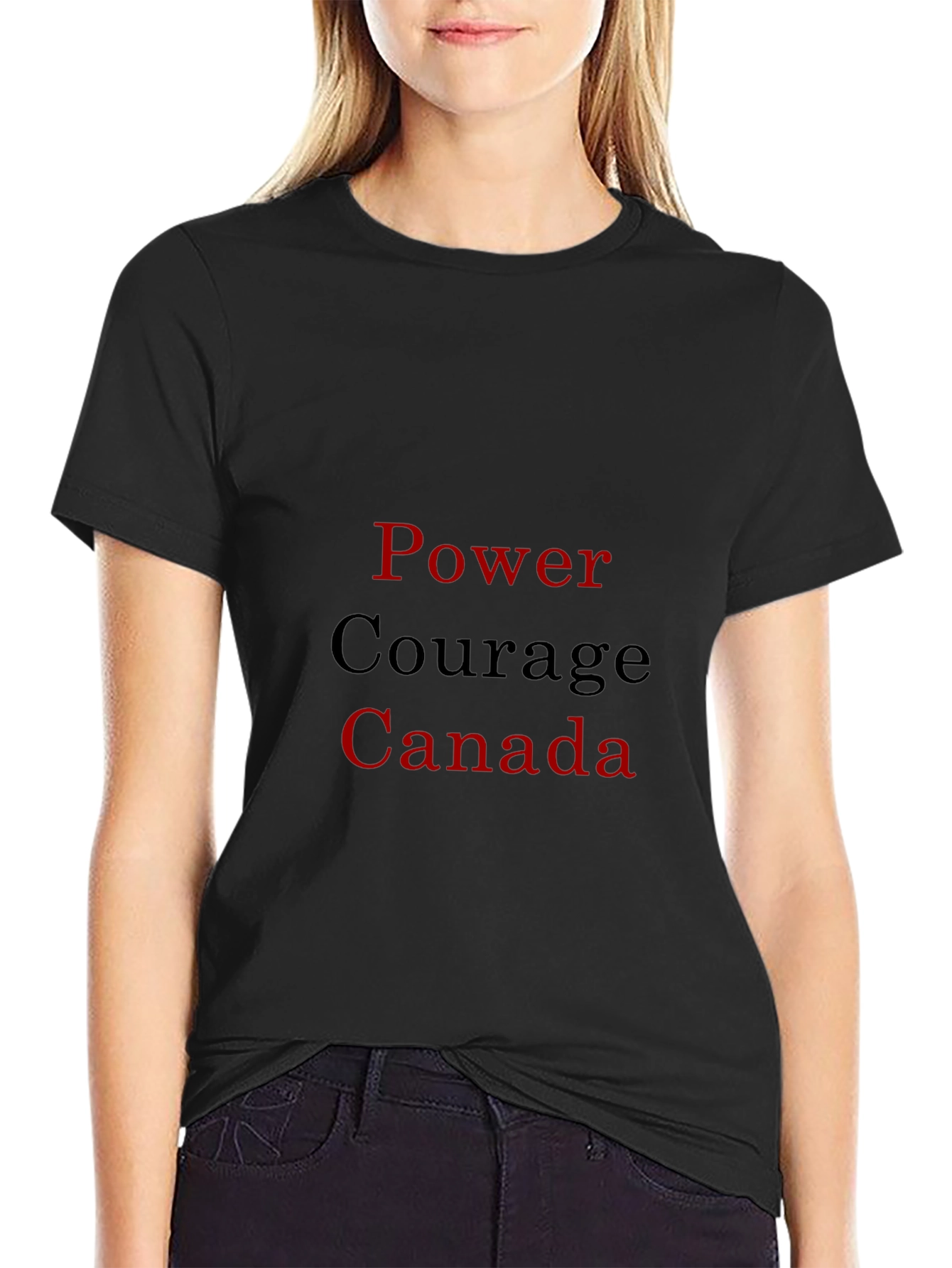 Power Courage Canada T-Shirt - Black