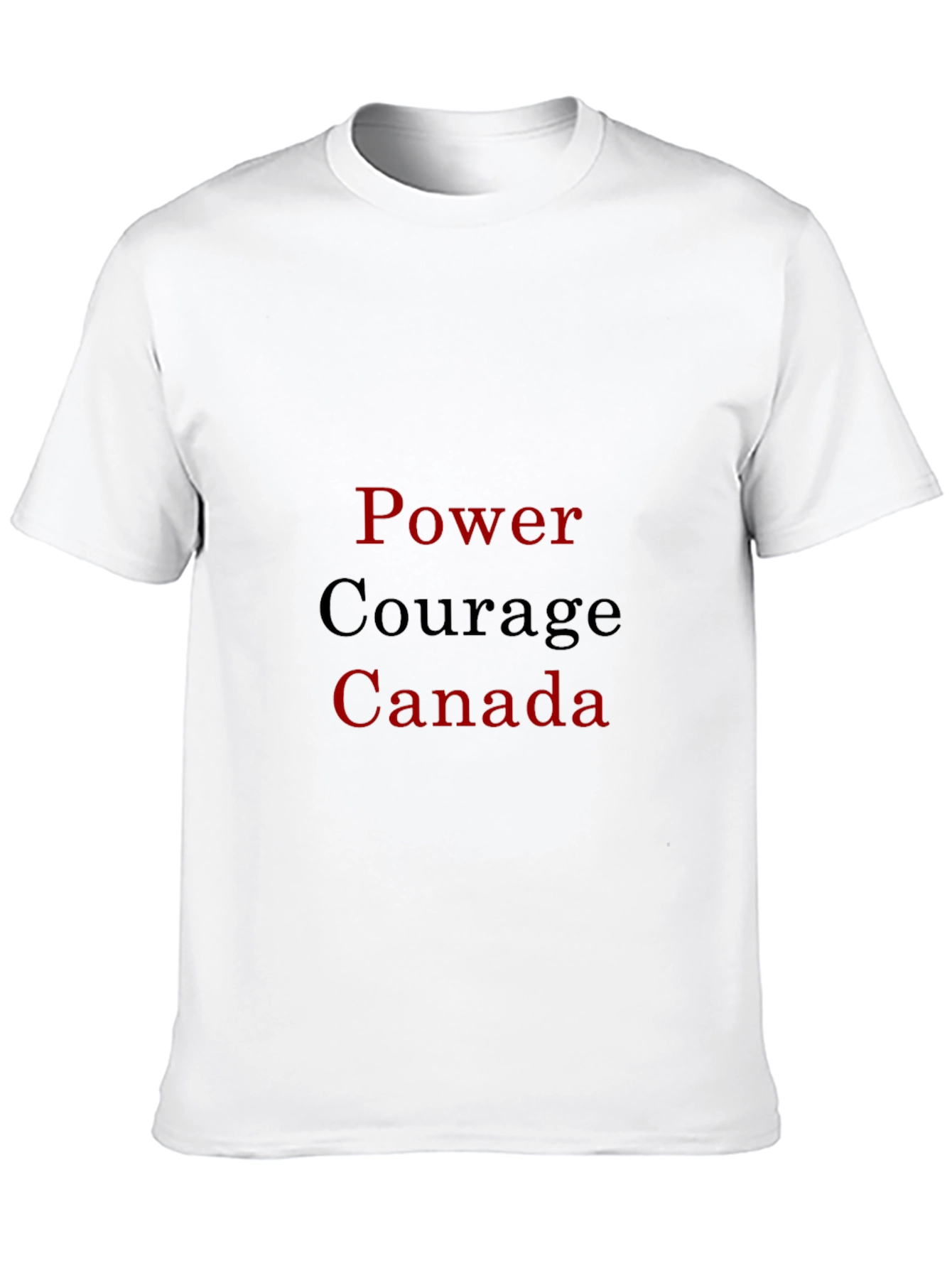 Power Courage Canada T-Shirt - Black