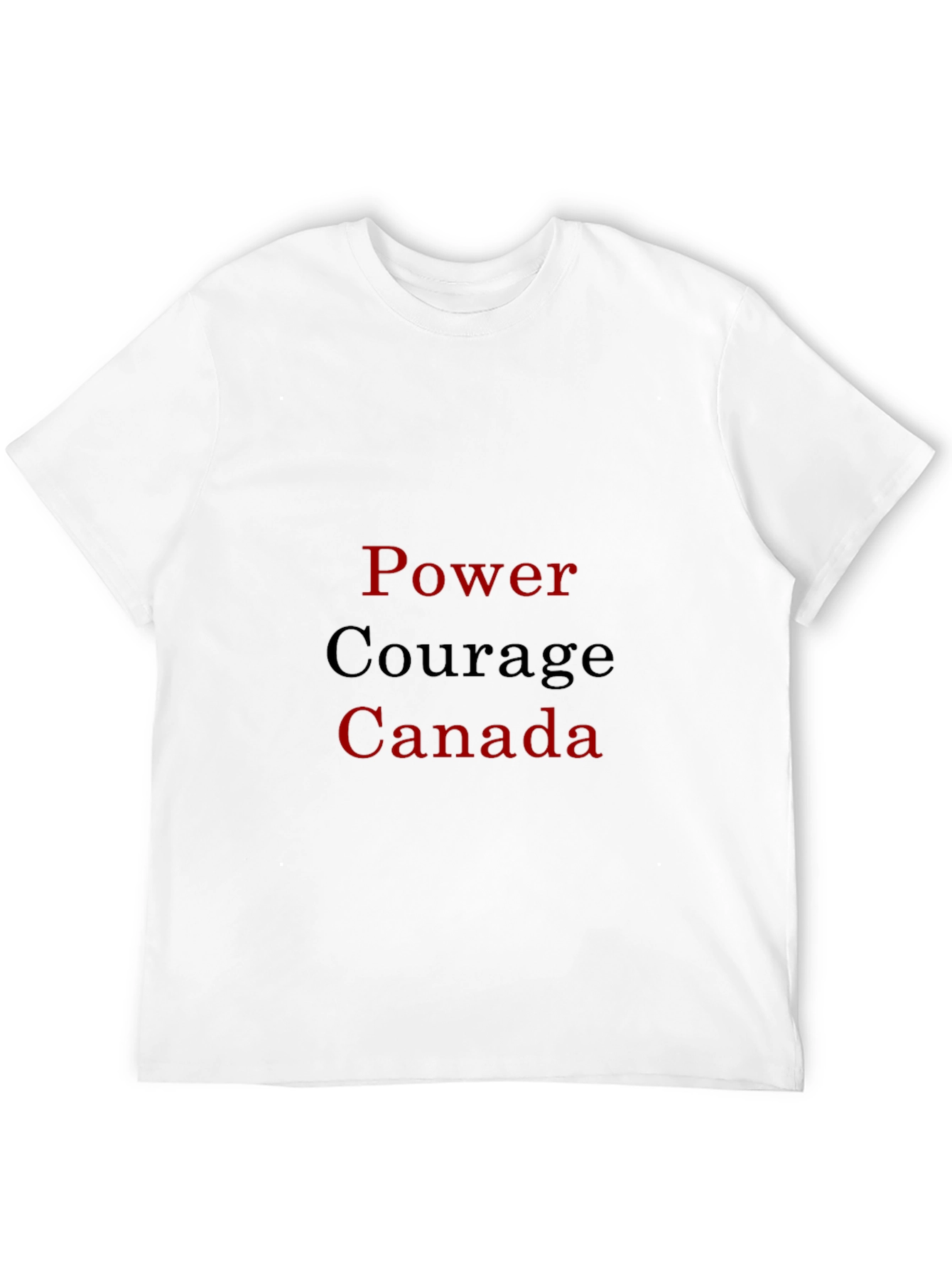 Power Courage Canada T-Shirt - Black
